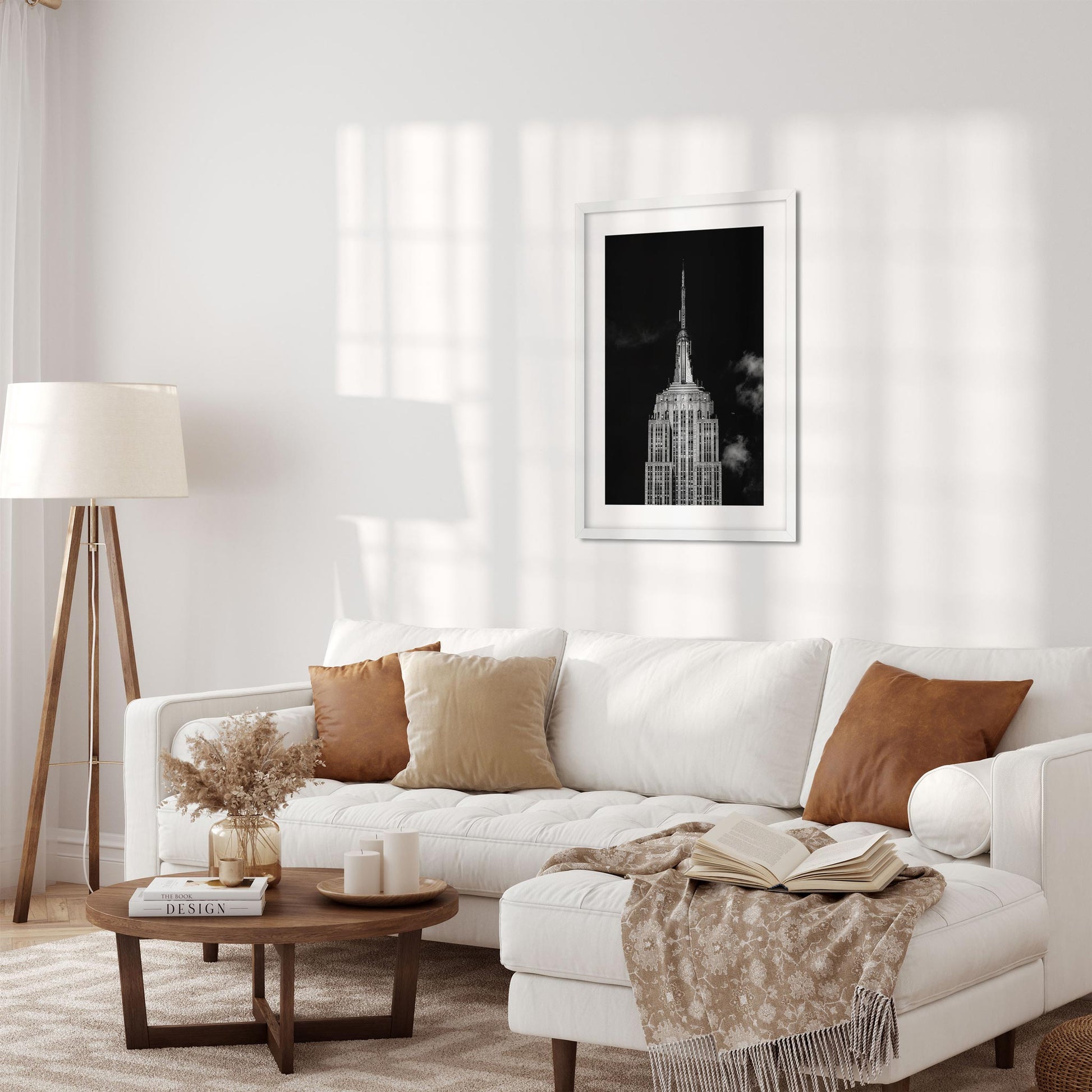 Black and white fine art print of Empire State Building New York City