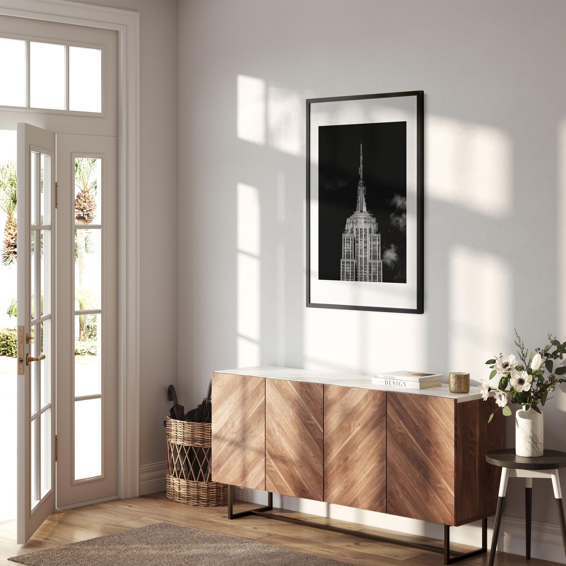 Black and white fine art print of Empire State Building New York City