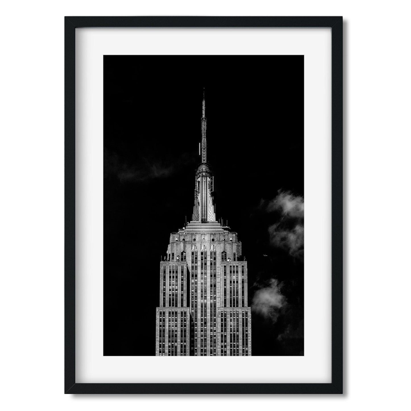 Black and white fine art print of Empire State Building New York City