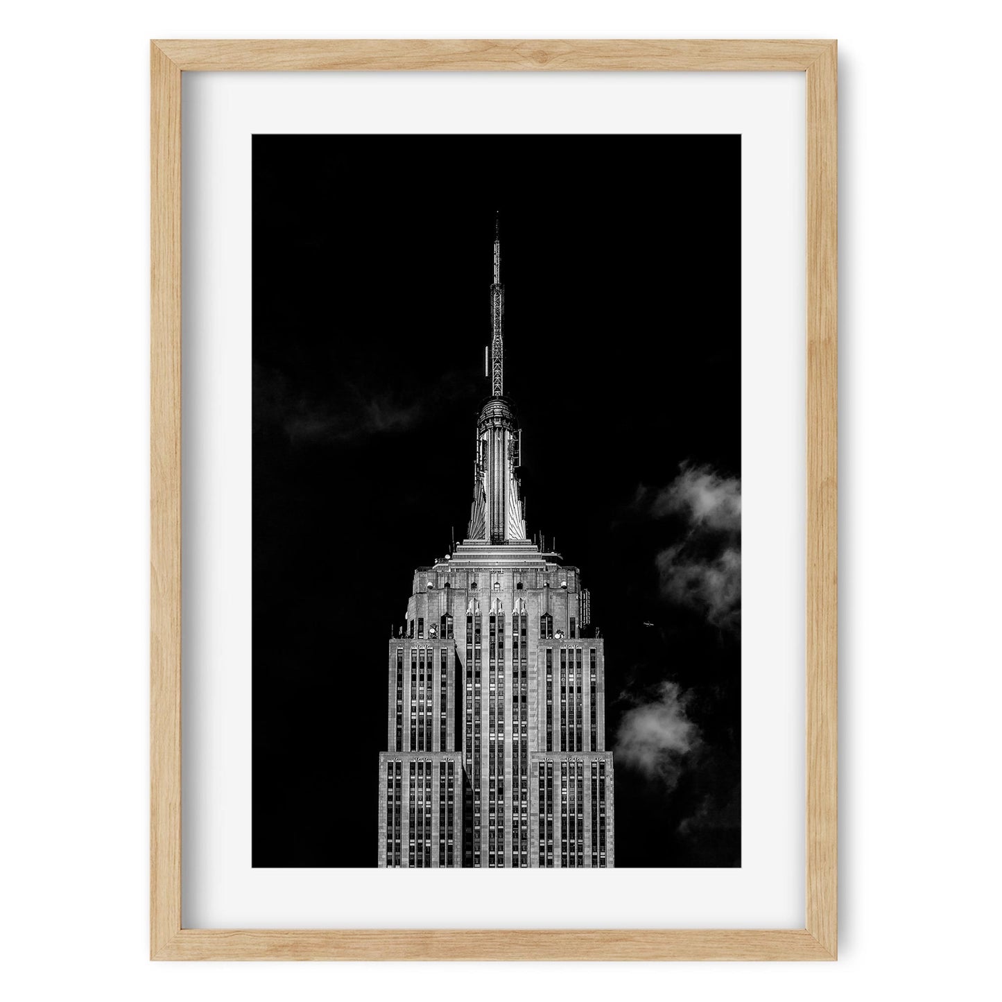 Black and white fine art print of Empire State Building New York City