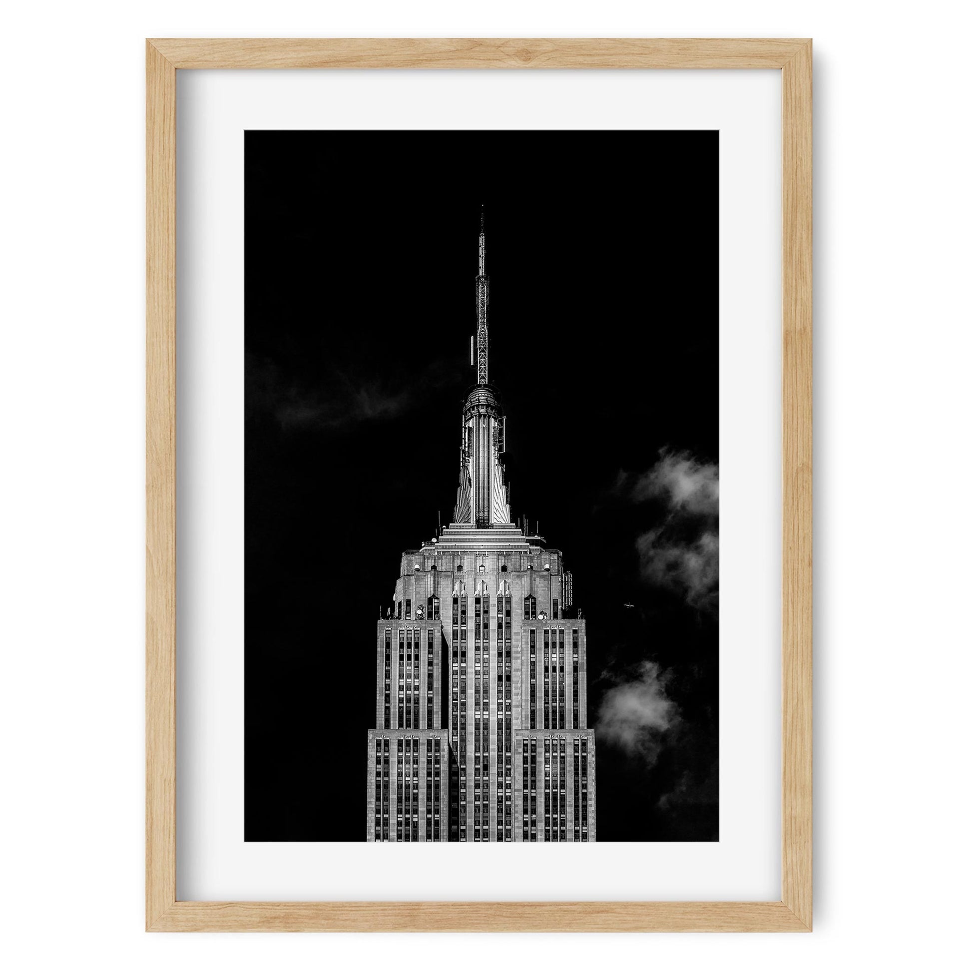Black and white fine art print of Empire State Building New York City