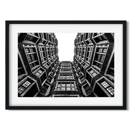 Black and white fine art print of 110th Street Upper West Side New York City
