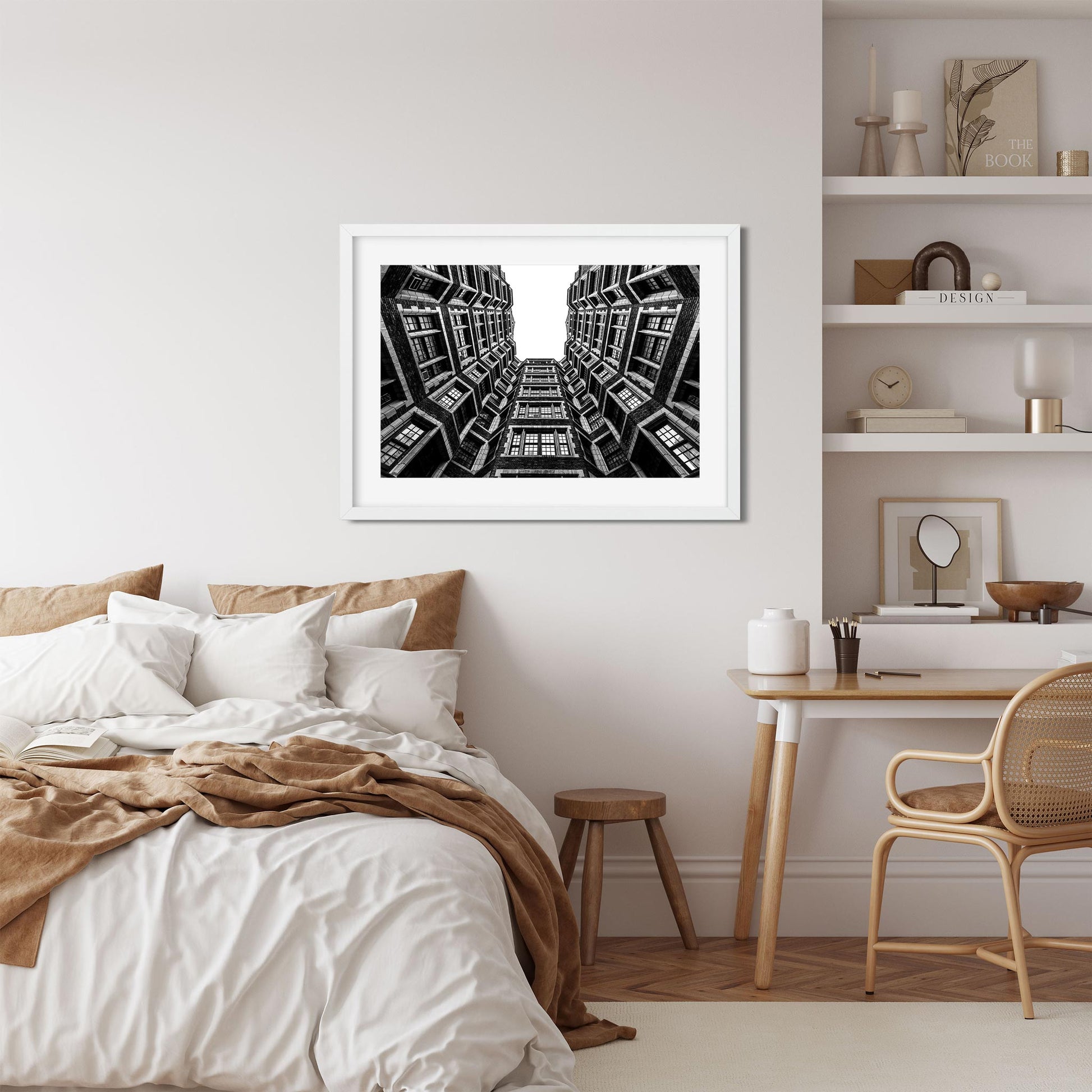 Black and white fine art print of 110th Street Upper West Side New York City