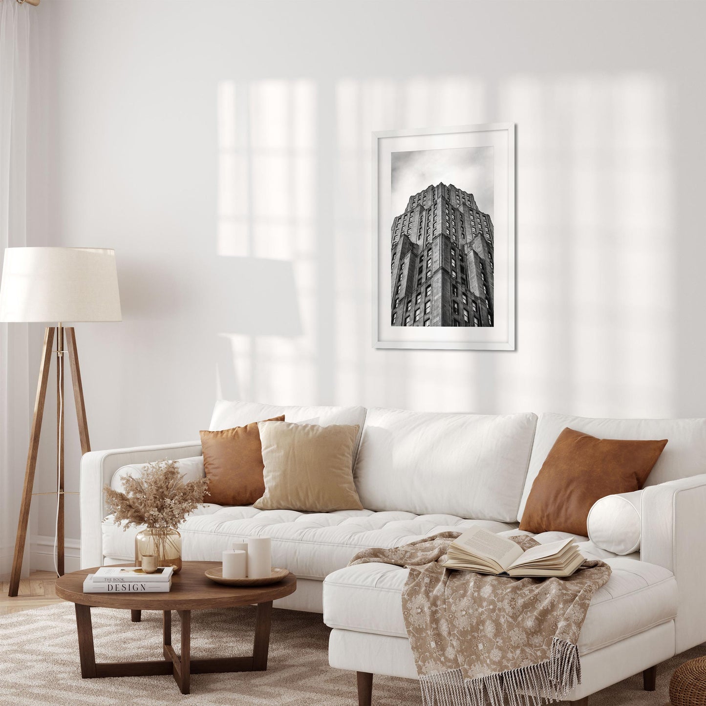 Black and white fine art print of Eleven Madison Avenue Flatiron District New York City