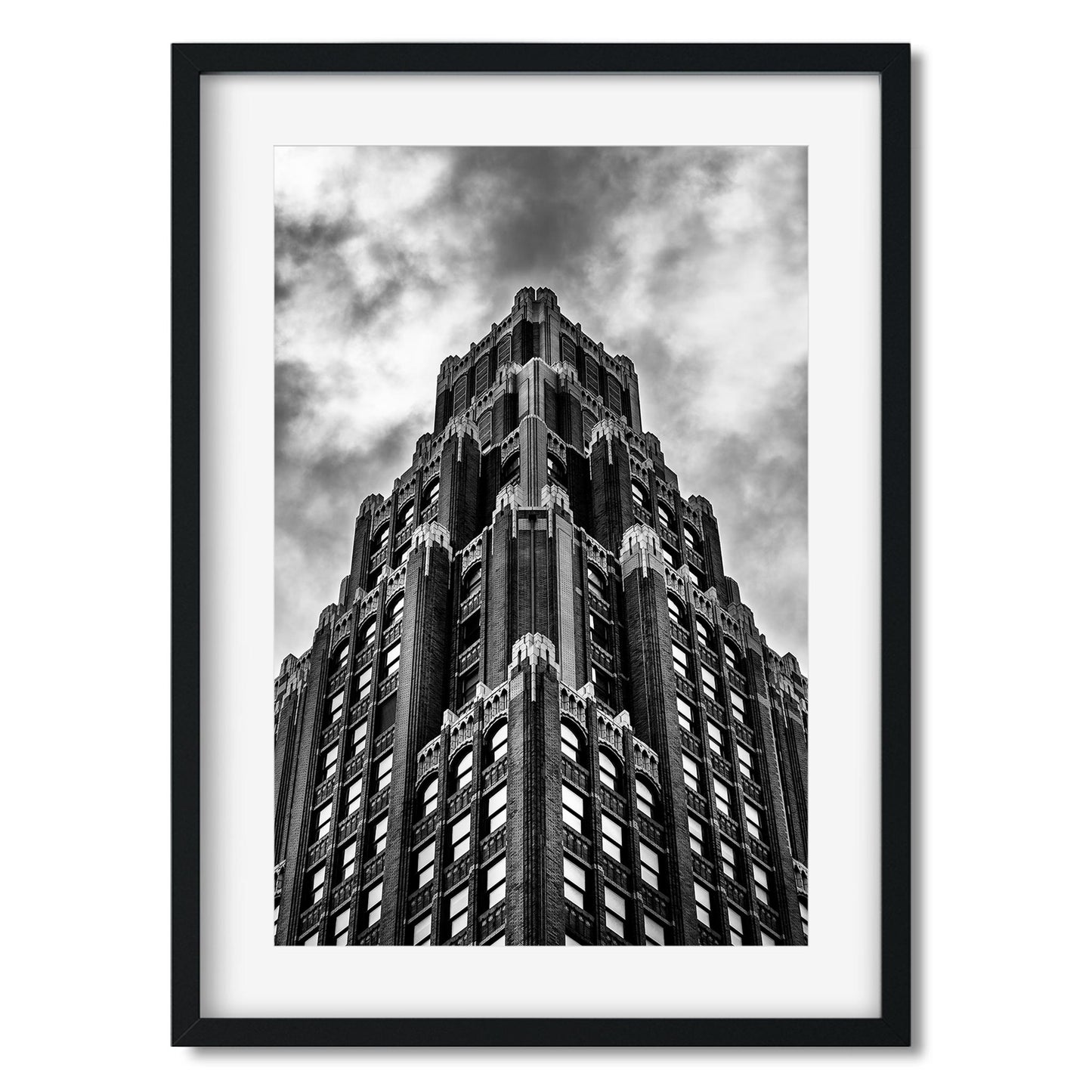 Black and white fine art print of 519 8th Avenue Brooklyn New York