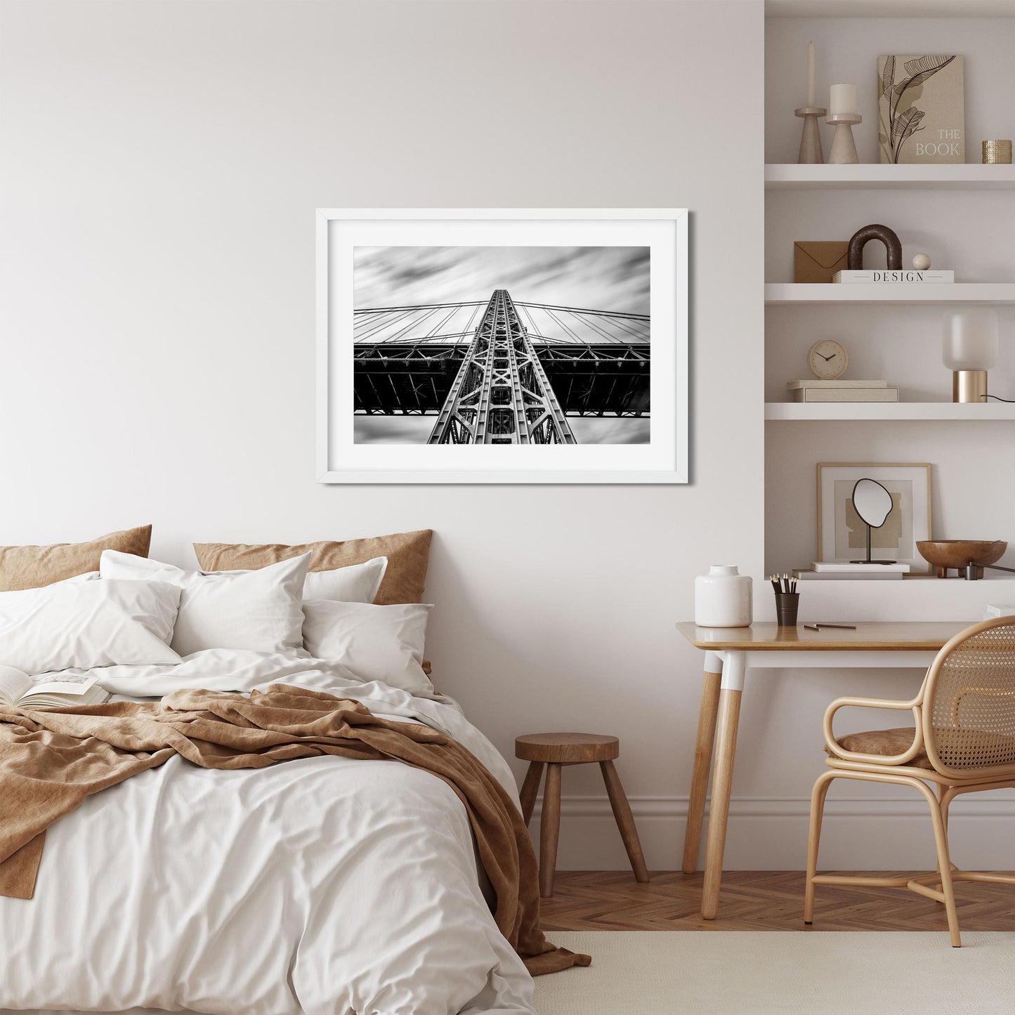 Black and white fine art print of George Washington Bridge New York City