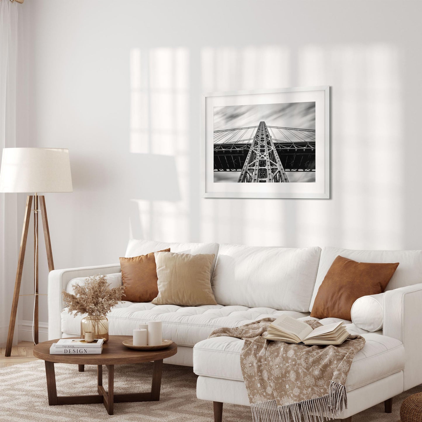Black and white fine art print of George Washington Bridge New York City