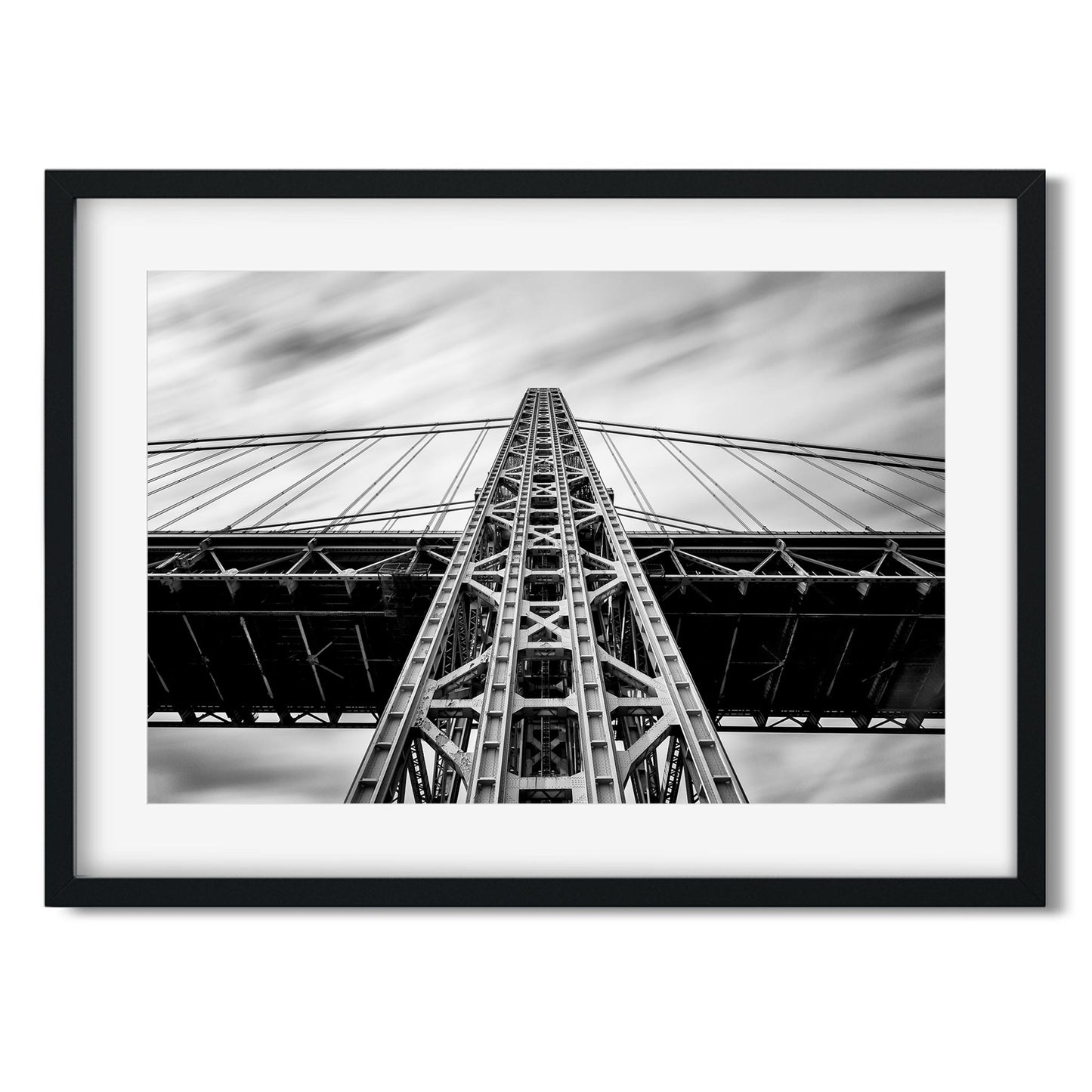 Black and white fine art print of George Washington Bridge New York City