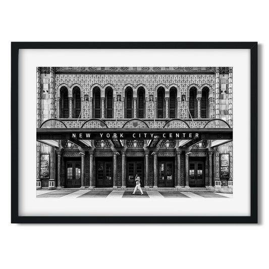 Black and white fine art print of New York City Center Midtown Manhattan