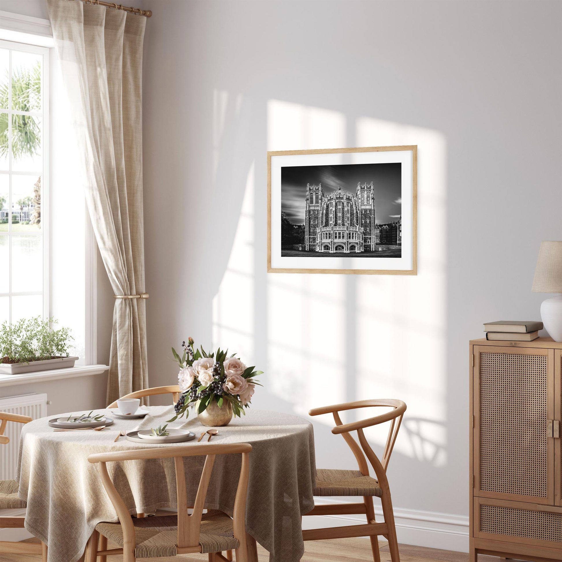 Black and white fine art print of The City College of New York