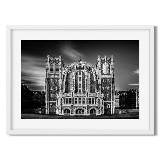 Black and white fine art print of The City College of New York