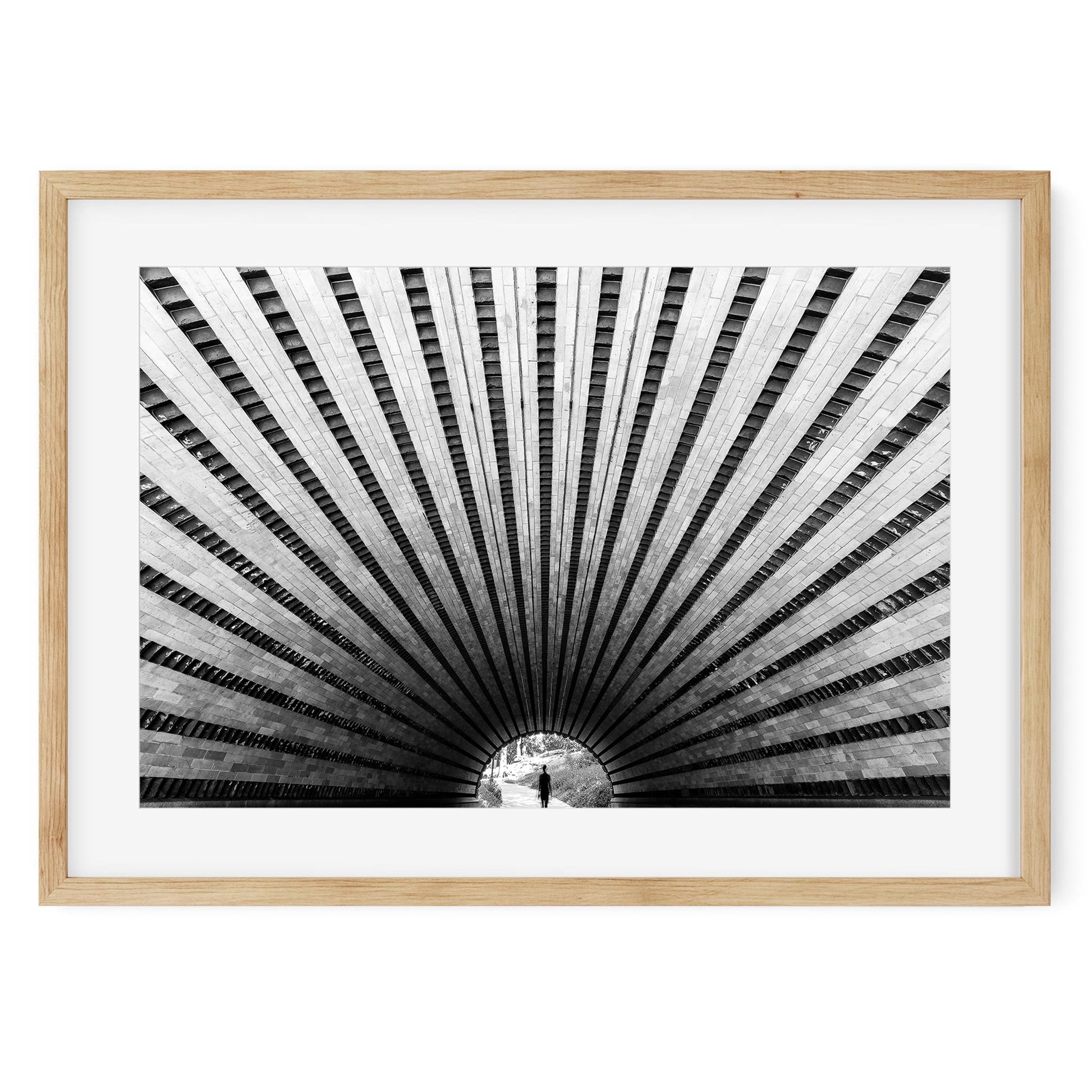 Black and white fine art print of Playmates Arch Central Park New York City