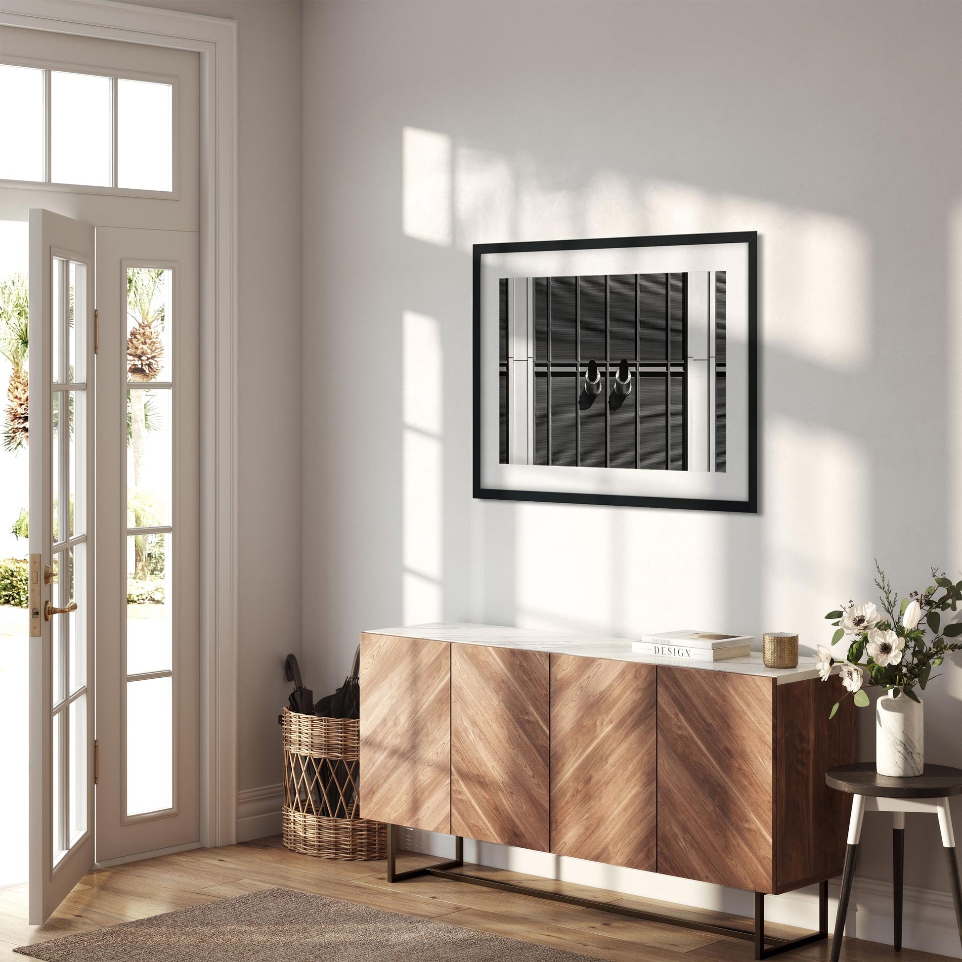 Black and white fine art print of 4 World Trade Center Lower Manhattan New York City