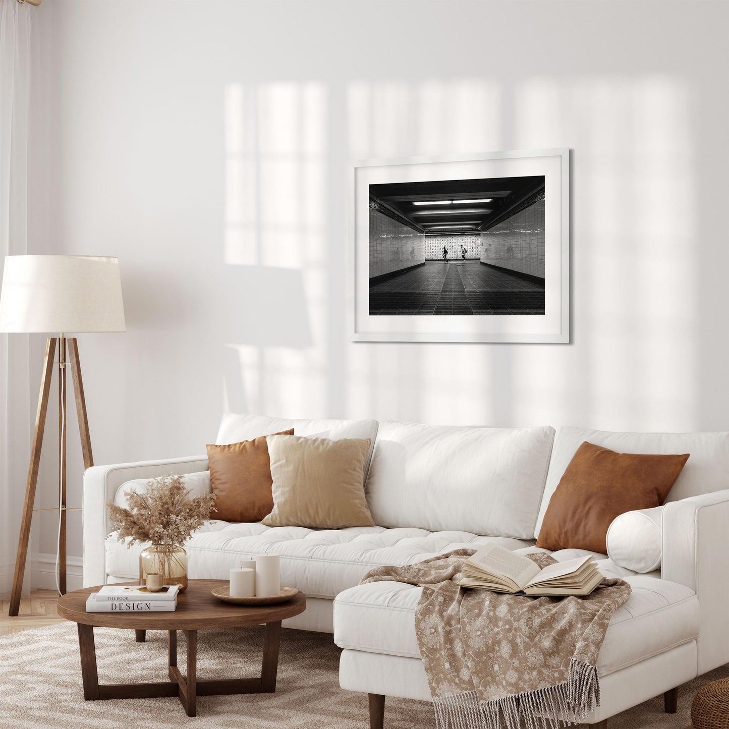 Black and white fine art print of Canal Street Subway Lower Manhattan New York City