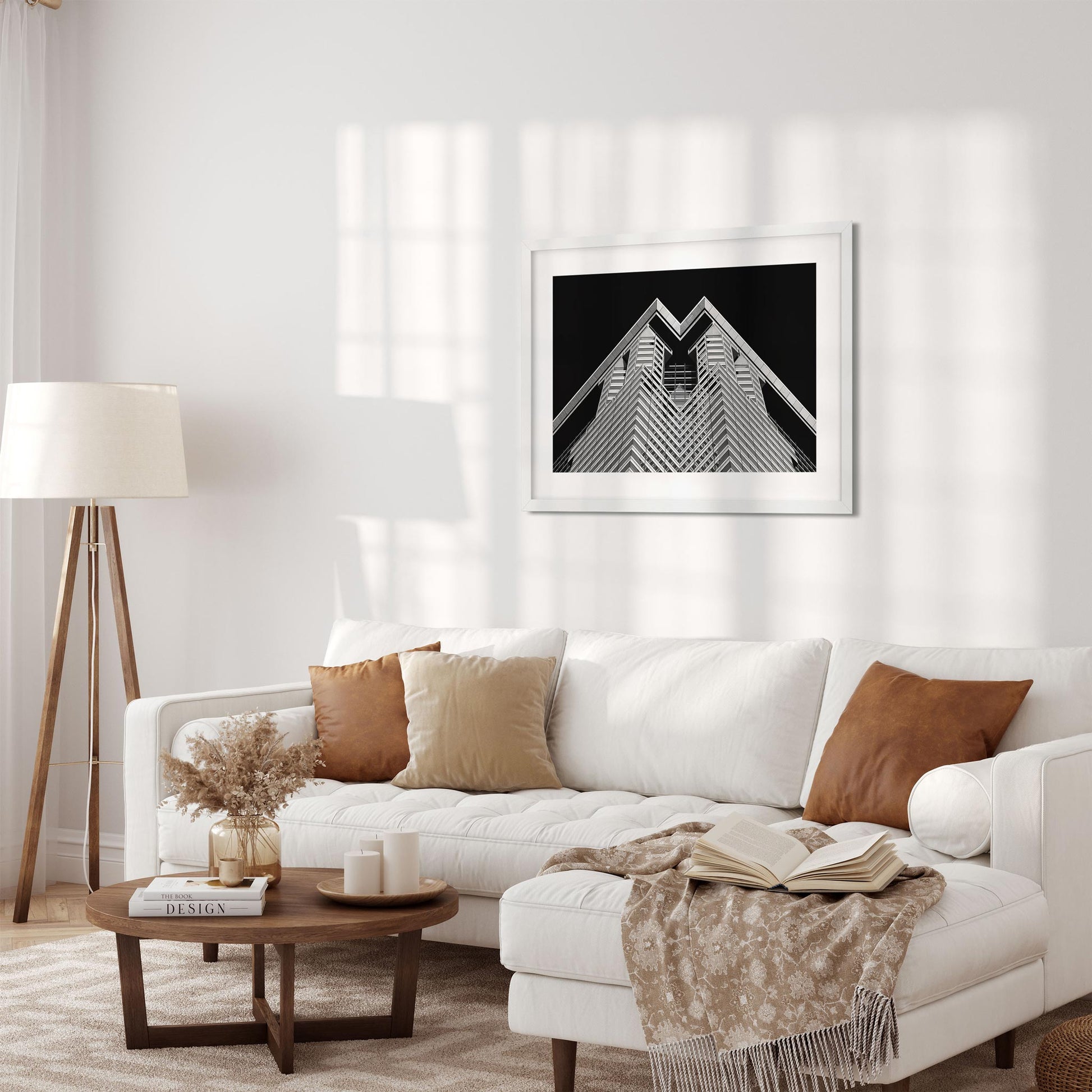 Black and white fine art print of 60 Wall Street Lower Manhattan New York City