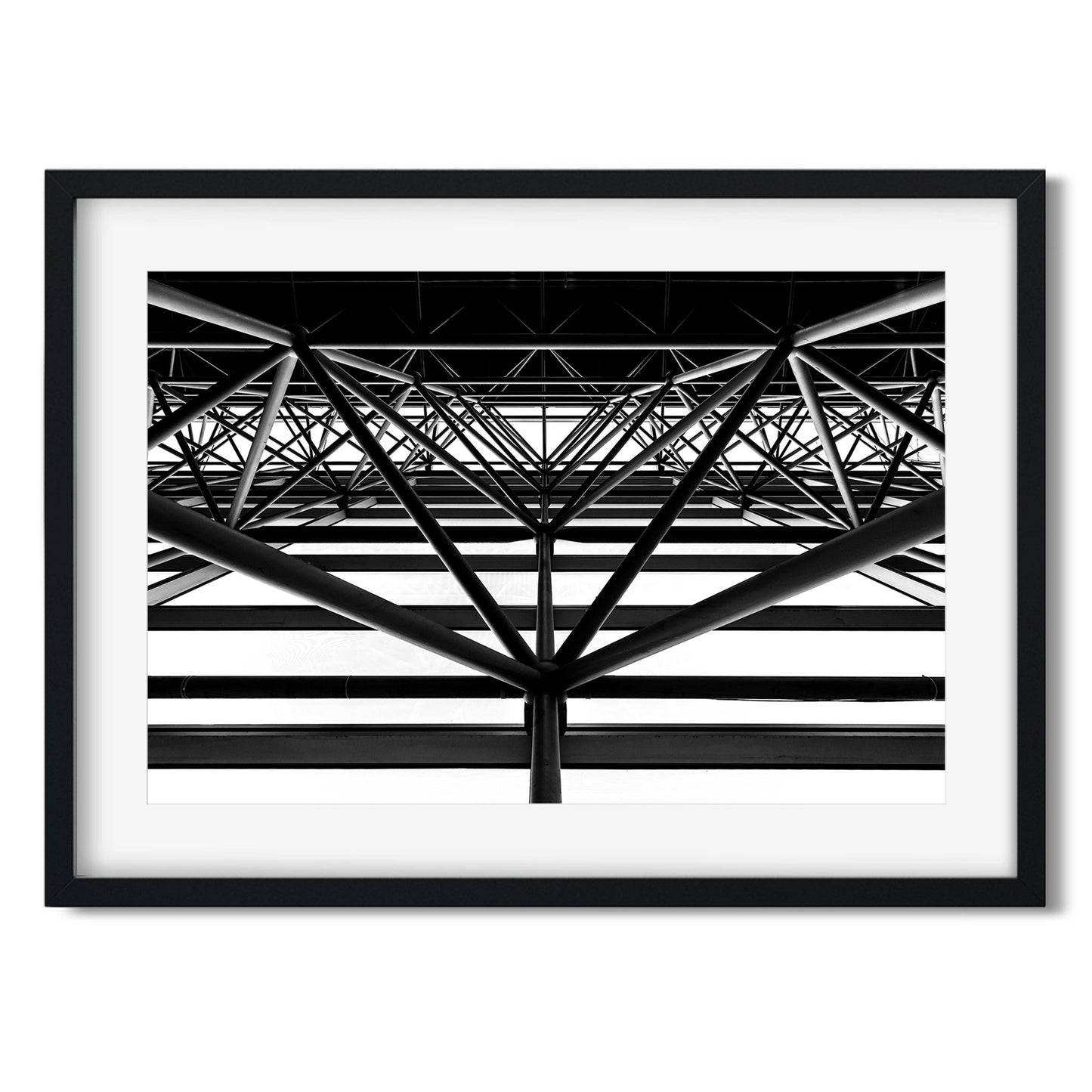 Black and white fine art print of Diamond, Jacob K. Javits Convention Center New York City