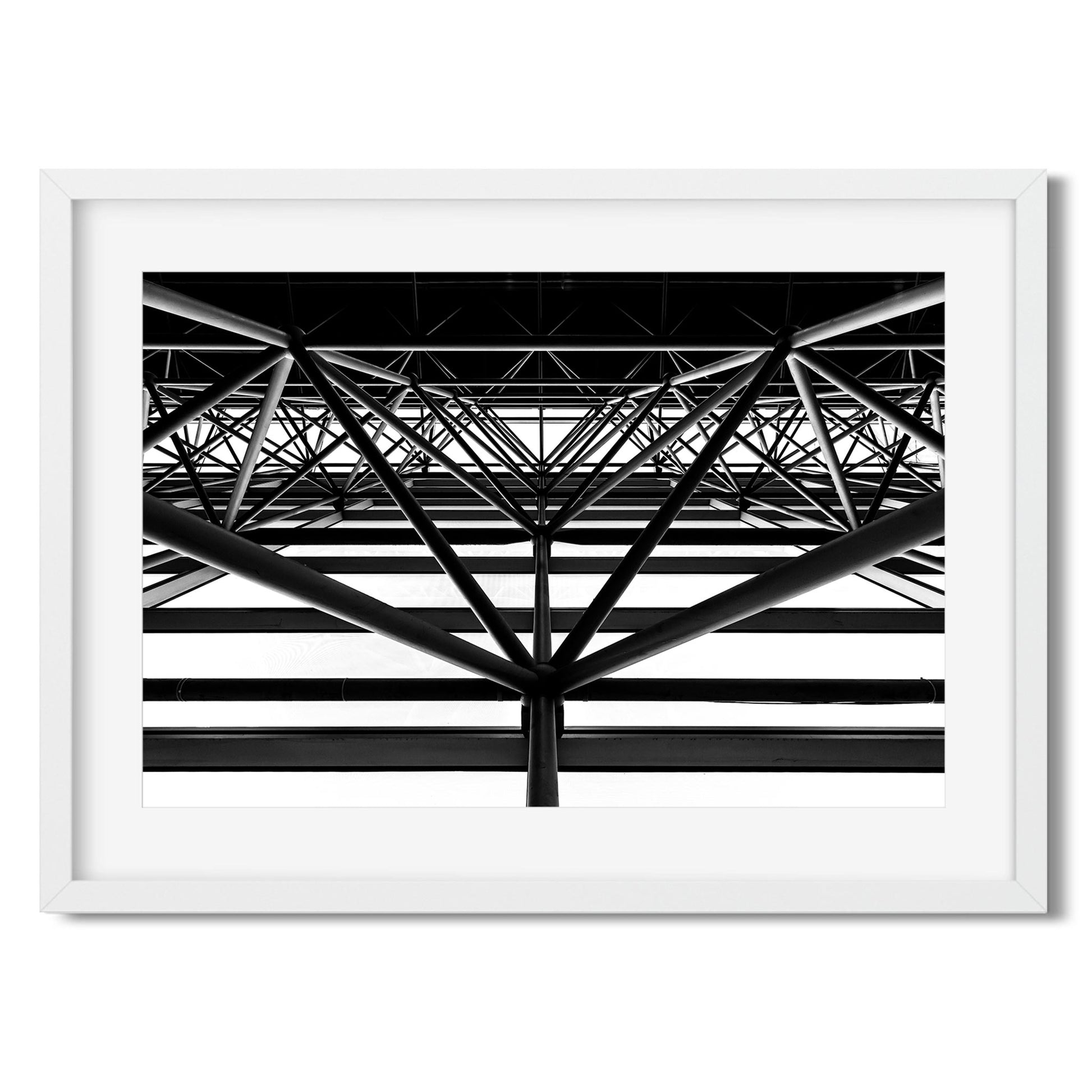 Black and white fine art print of Diamond, Jacob K. Javits Convention Center New York City