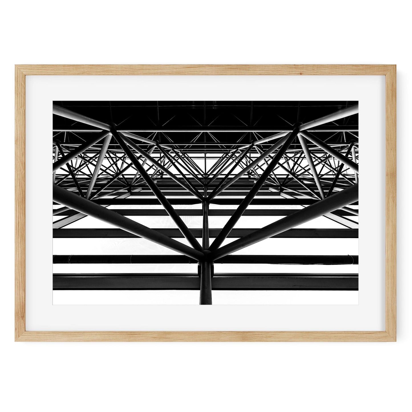 Black and white fine art print of Diamond, Jacob K. Javits Convention Center New York City