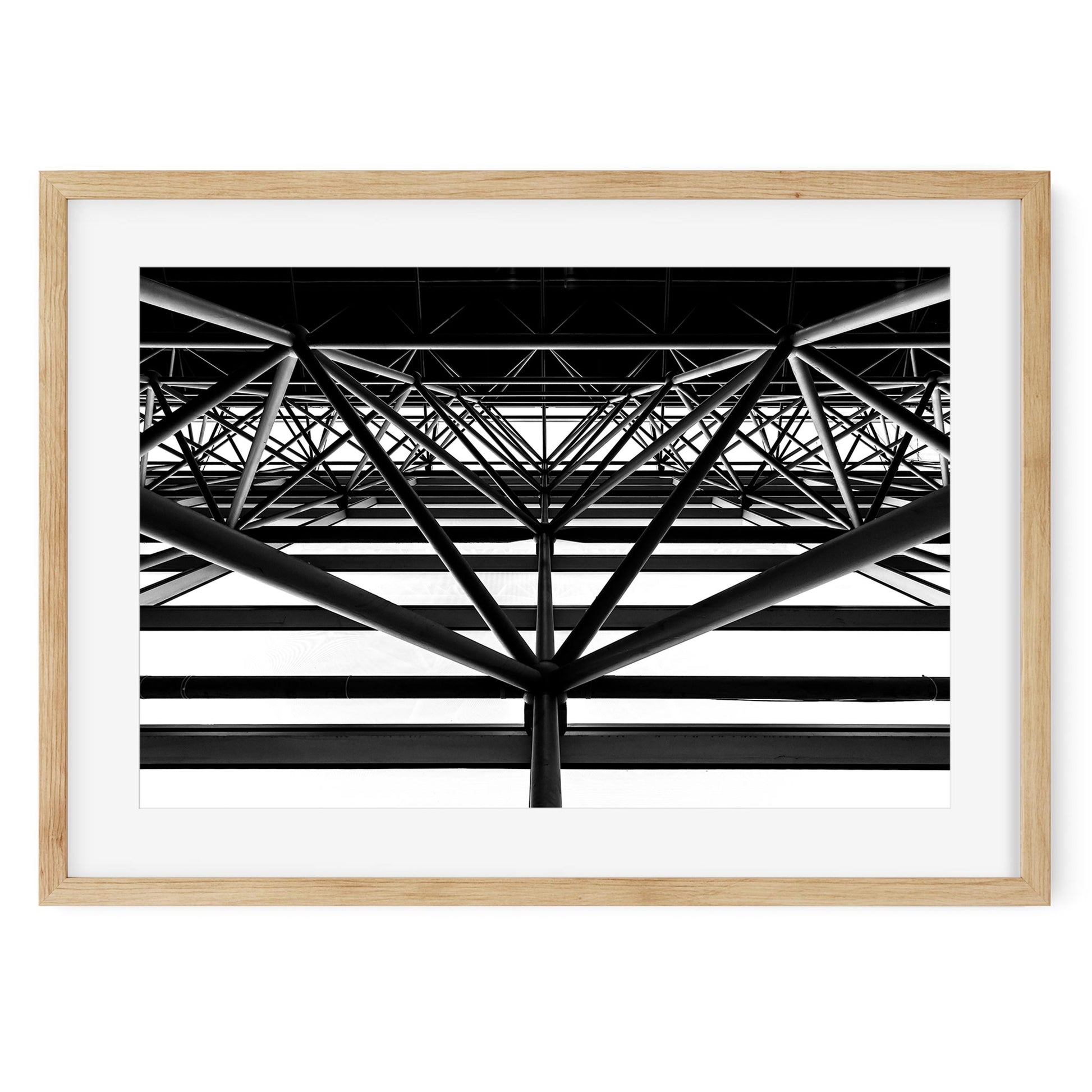 Black and white fine art print of Diamond, Jacob K. Javits Convention Center New York City