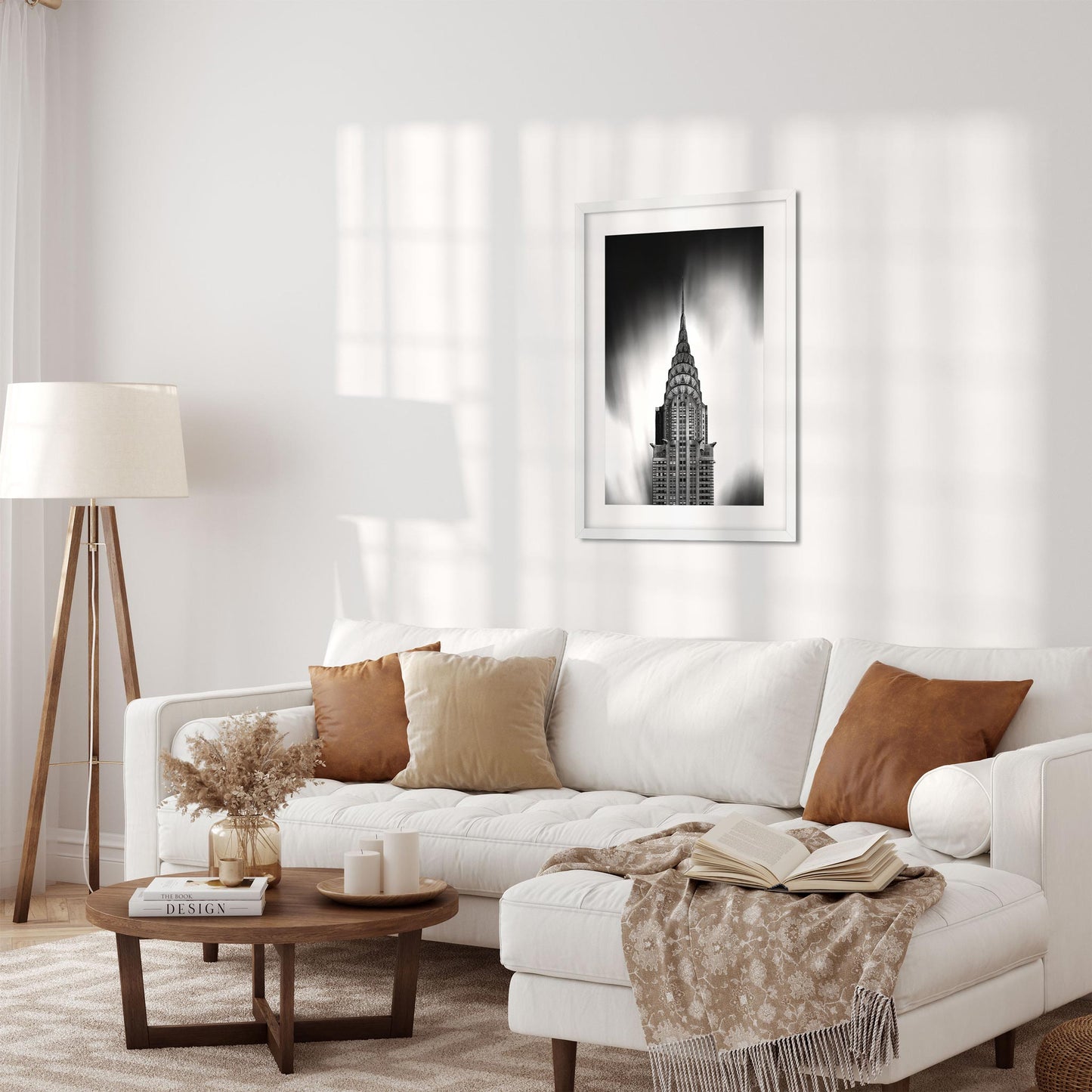 Black and white fine art print of Chrysler Building New York City