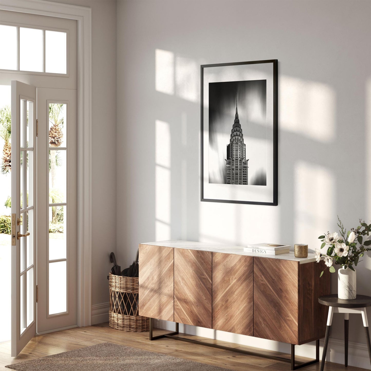 Black and white fine art print of Chrysler Building New York City