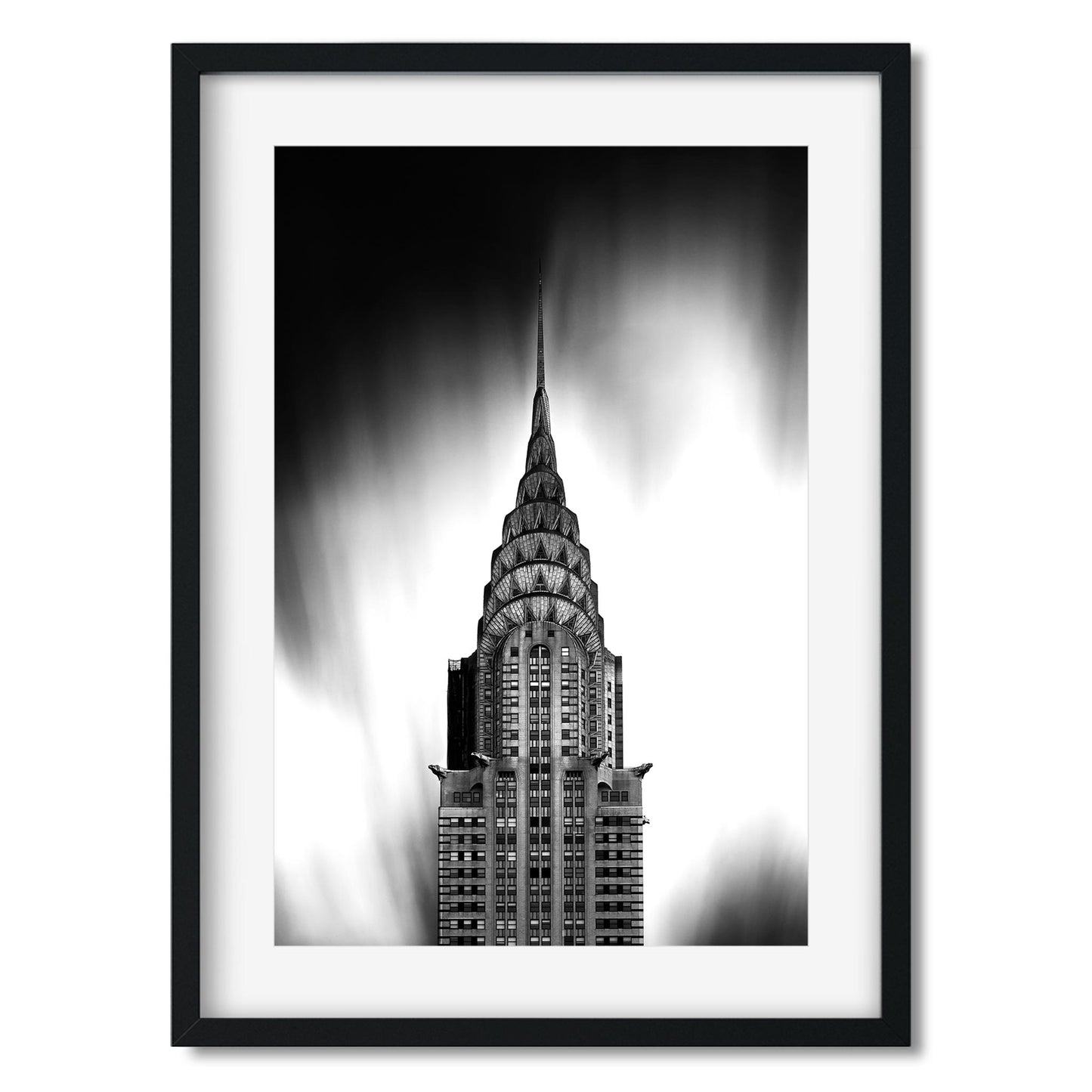 Black and white fine art print of Chrysler Building New York City