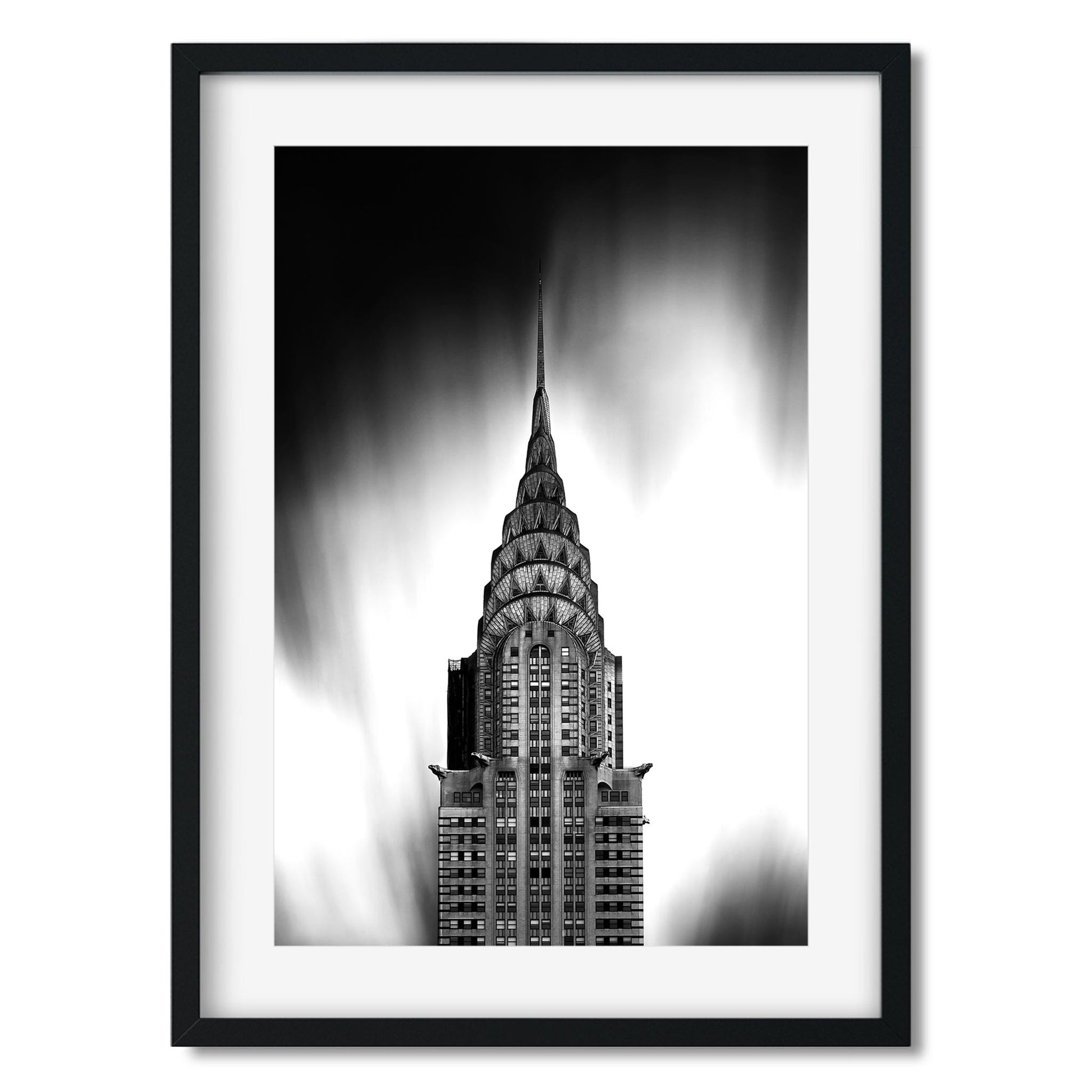 Black and white fine art print of Chrysler Building New York City