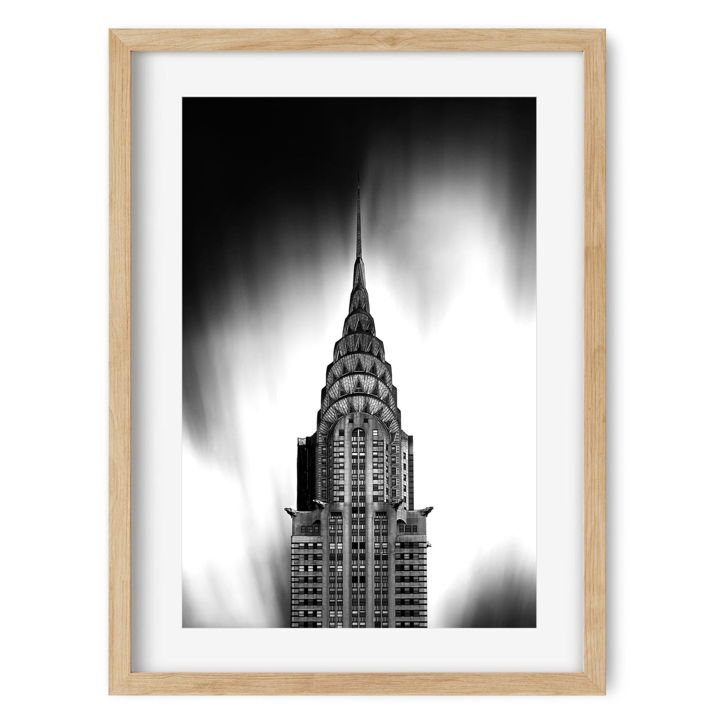 Black and white fine art print of Chrysler Building New York City