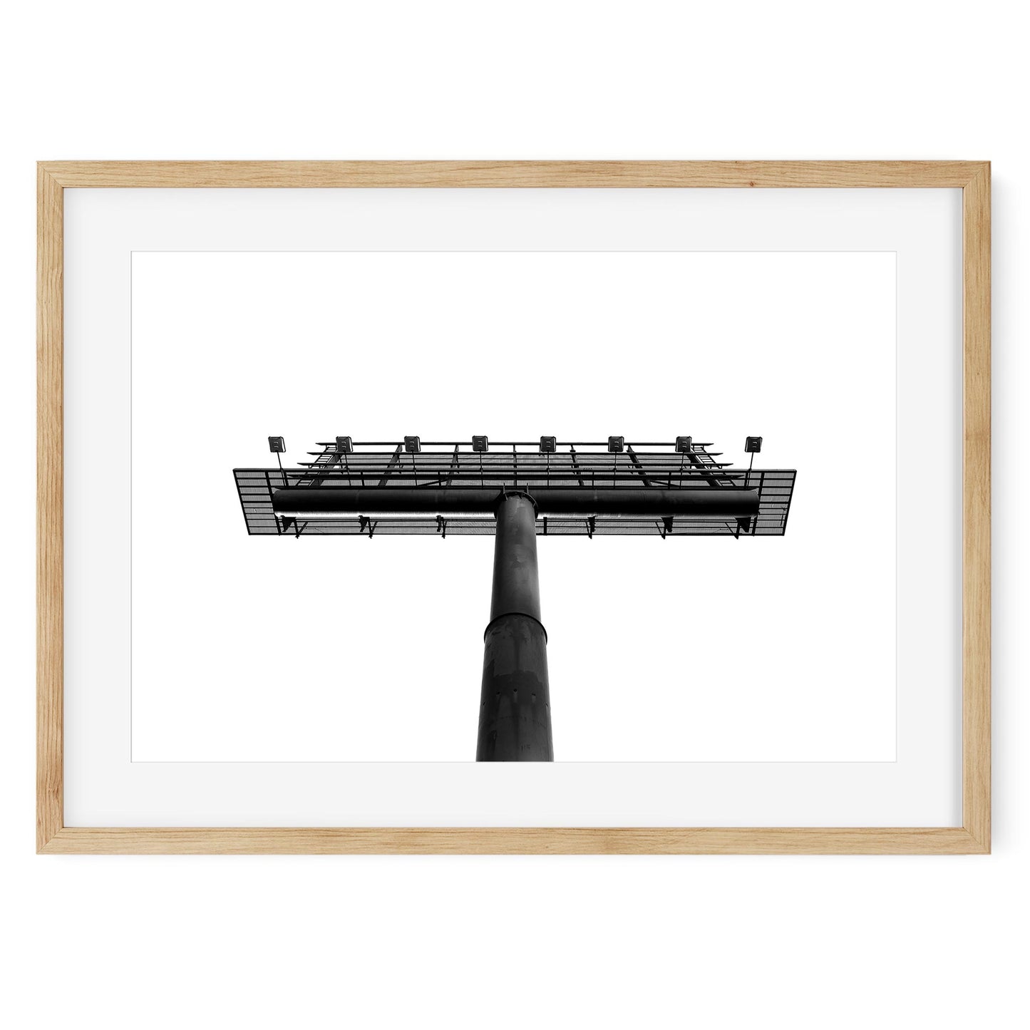 Black and White New York Architecture Fine Art Print of Billboard, Midtown Manhattan