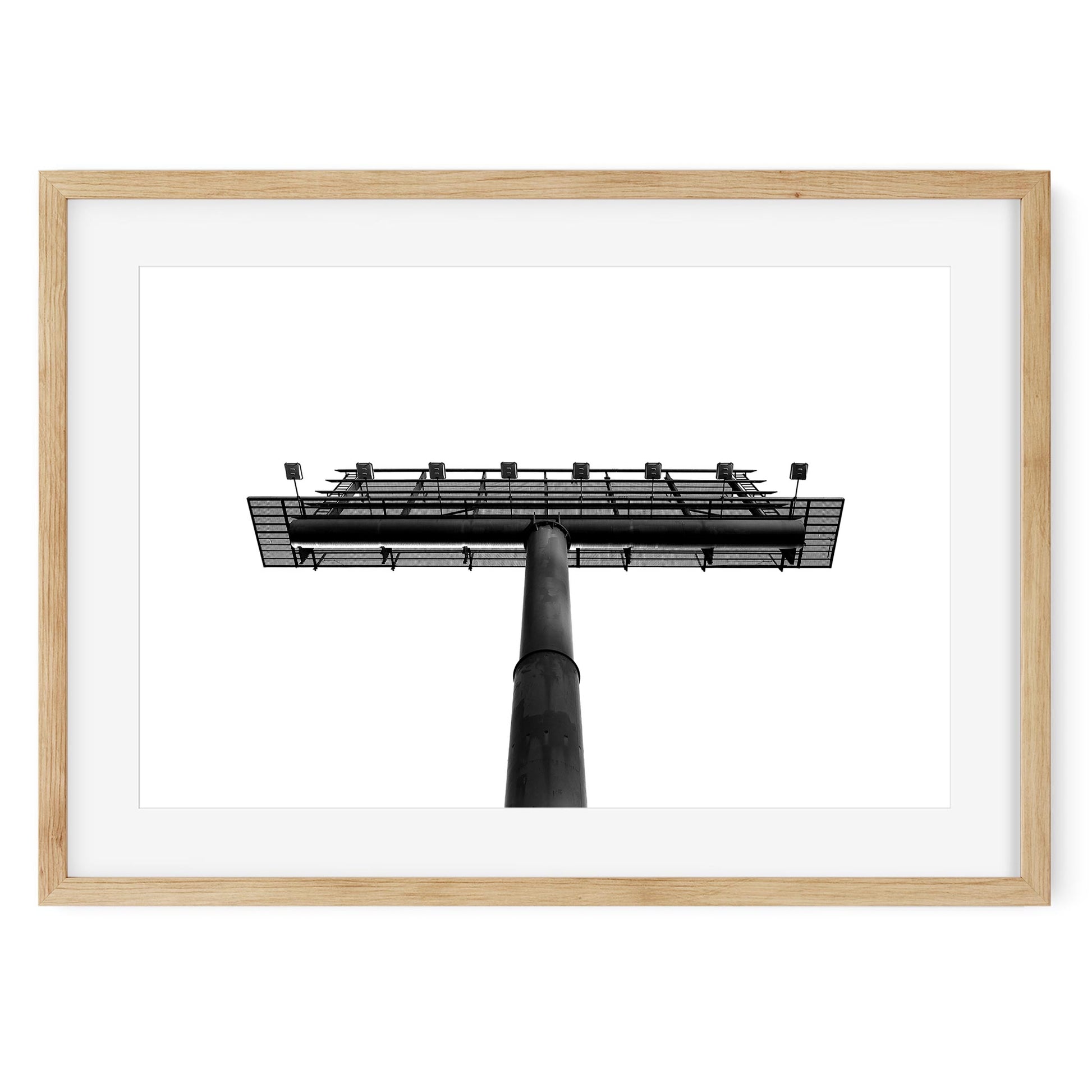 Black and White New York Architecture Fine Art Print of Billboard, Midtown Manhattan