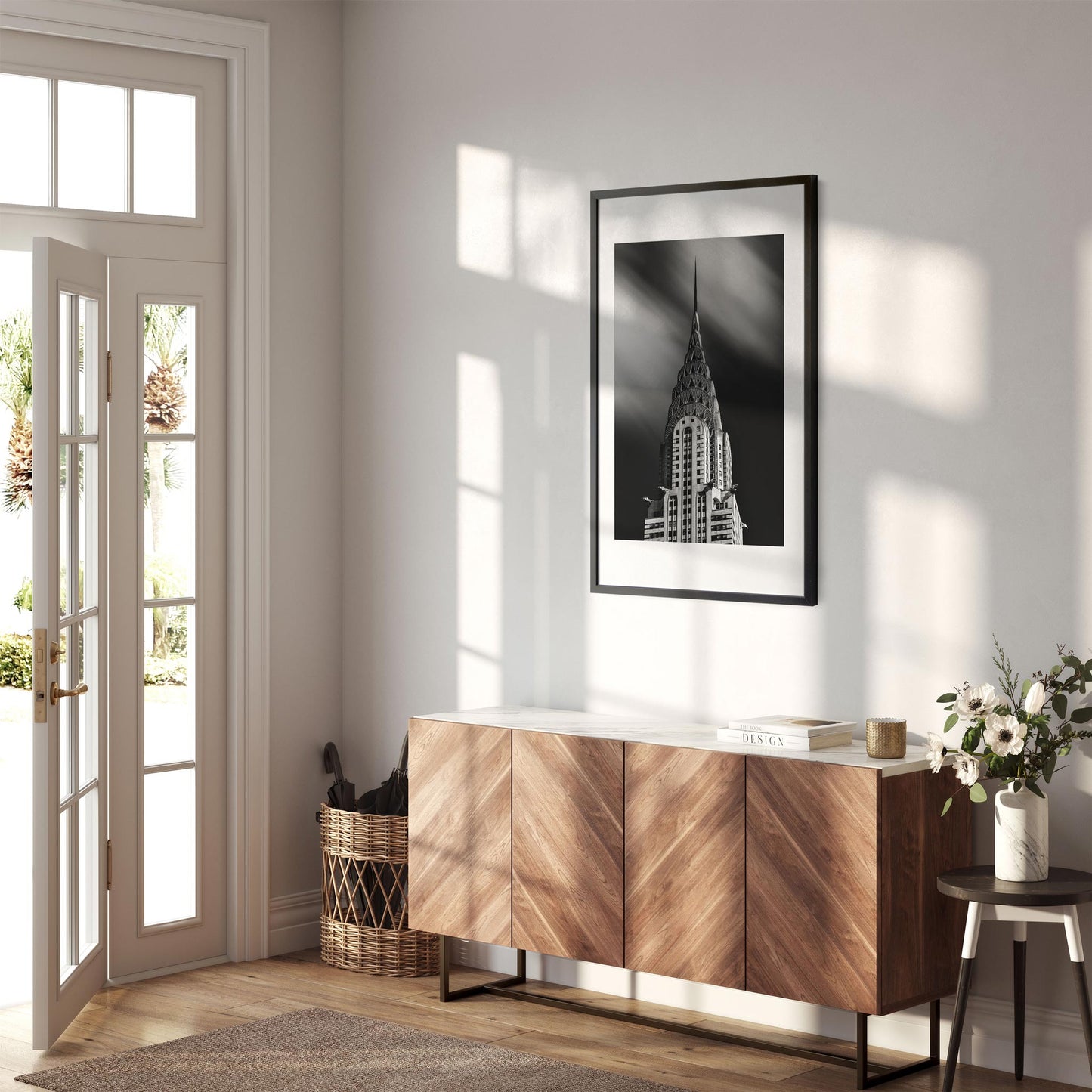 Black and white fine art print of Chrysler Building New York City