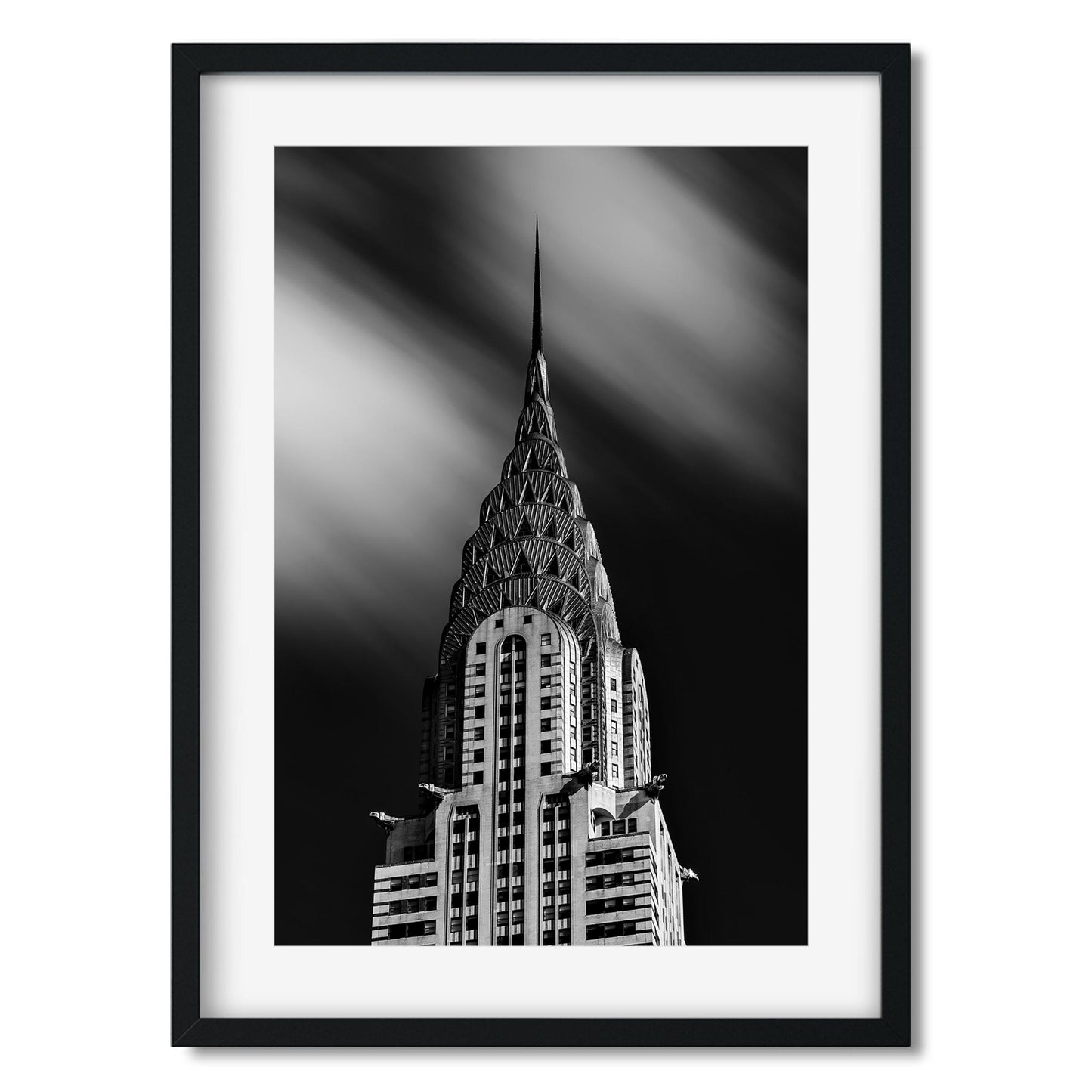 Black and white fine art print of Chrysler Building New York City