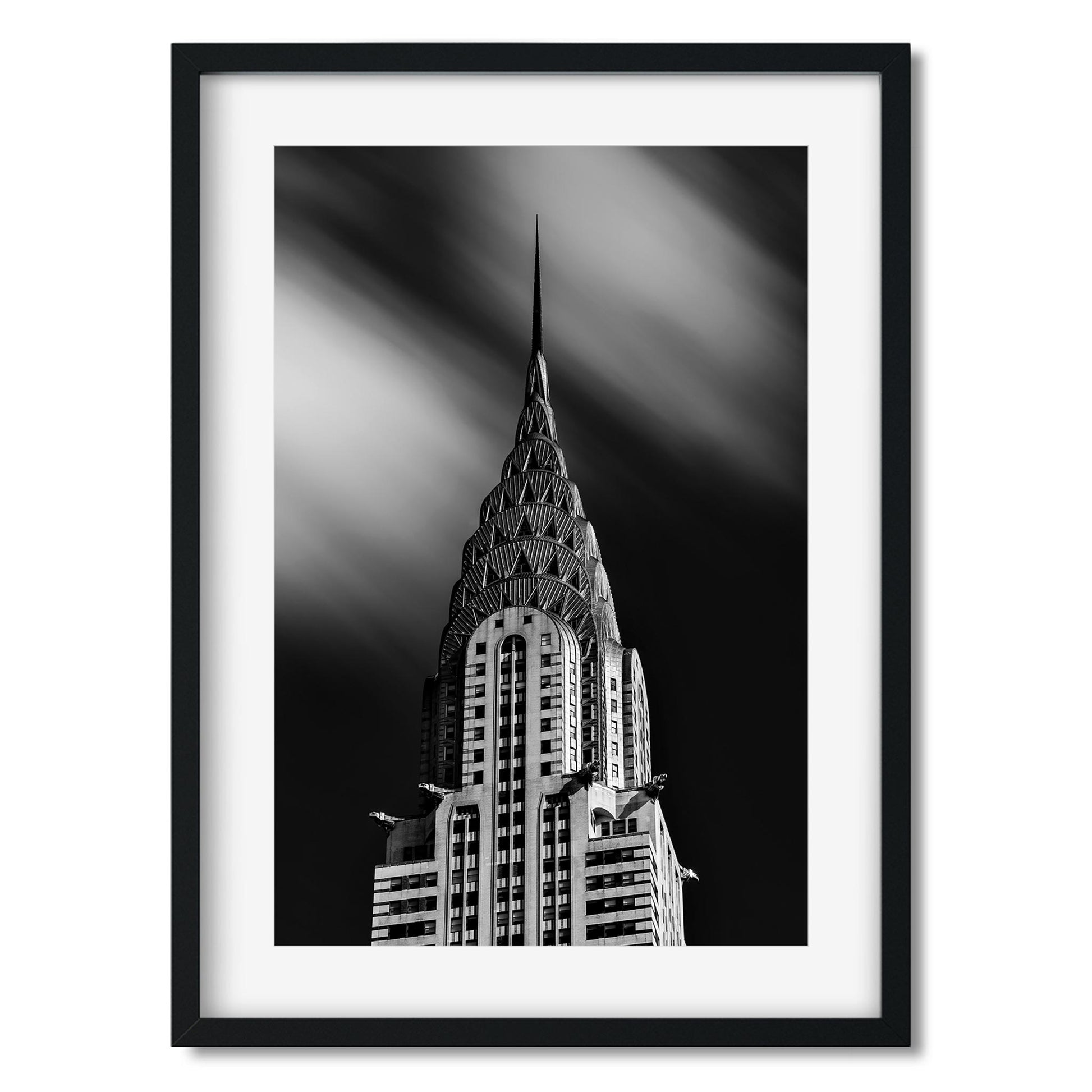 Black and white fine art print of Chrysler Building New York City