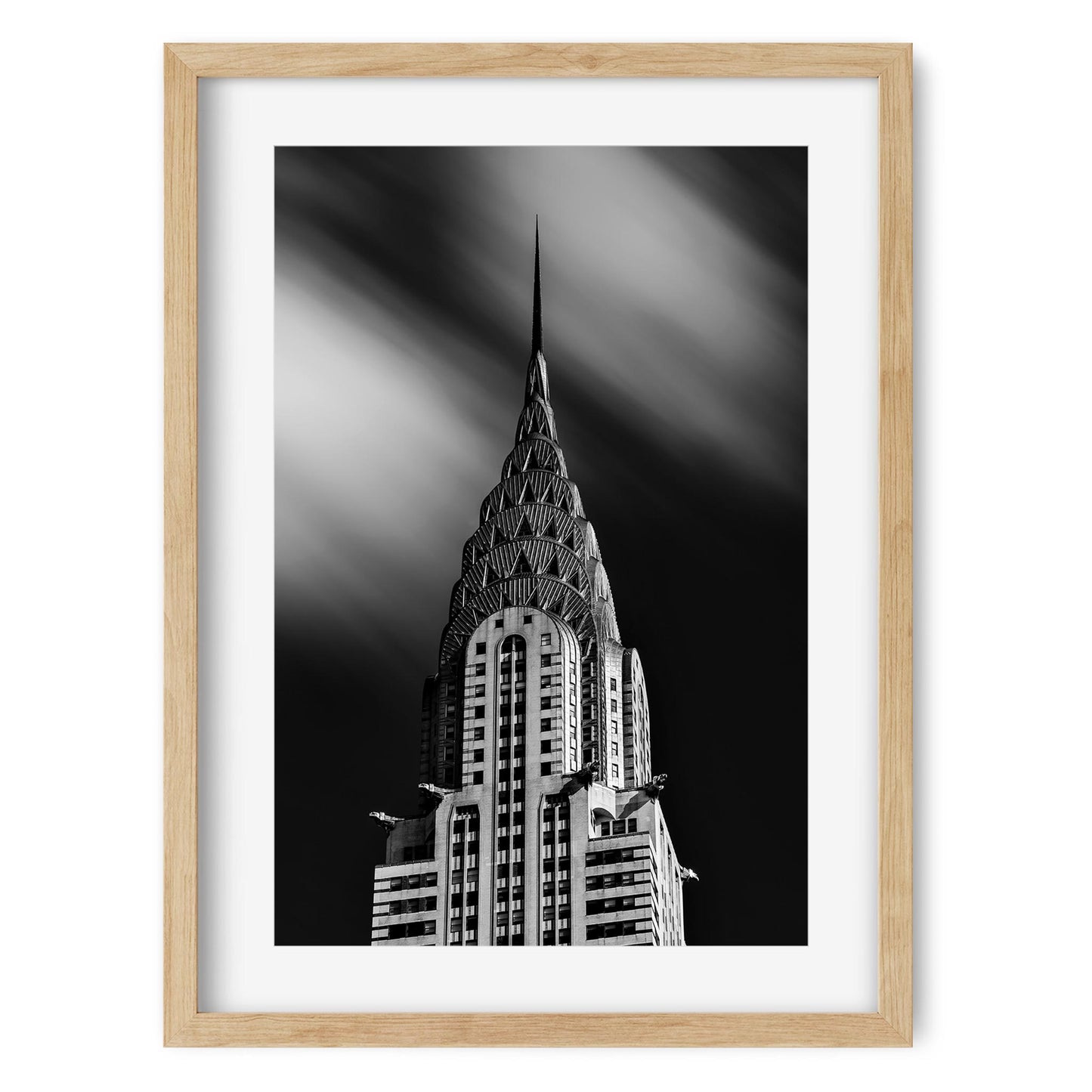 Black and white fine art print of Chrysler Building New York City