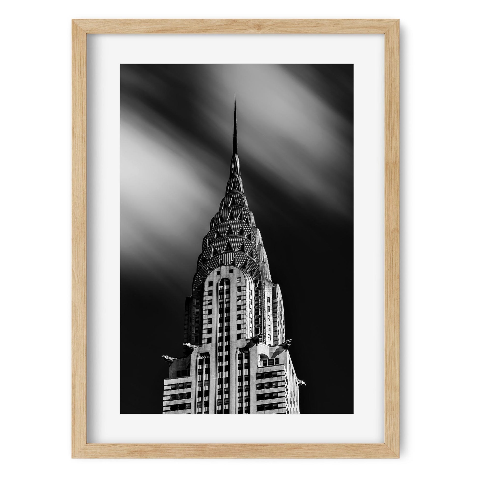 Black and white fine art print of Chrysler Building New York City