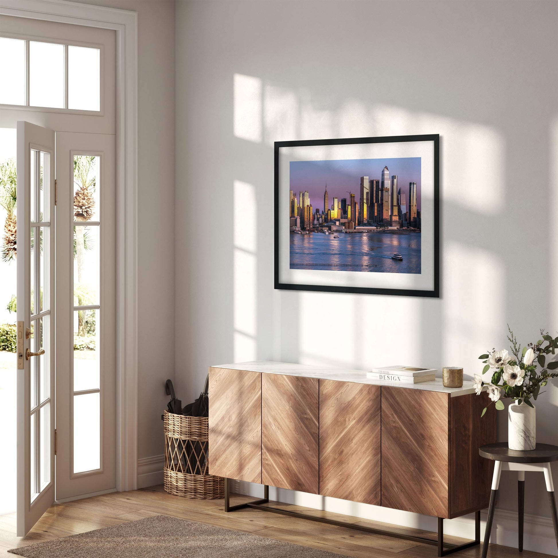 Fine art print of Pinky Sunset Moment of Hudson Yards Manhattan NYC