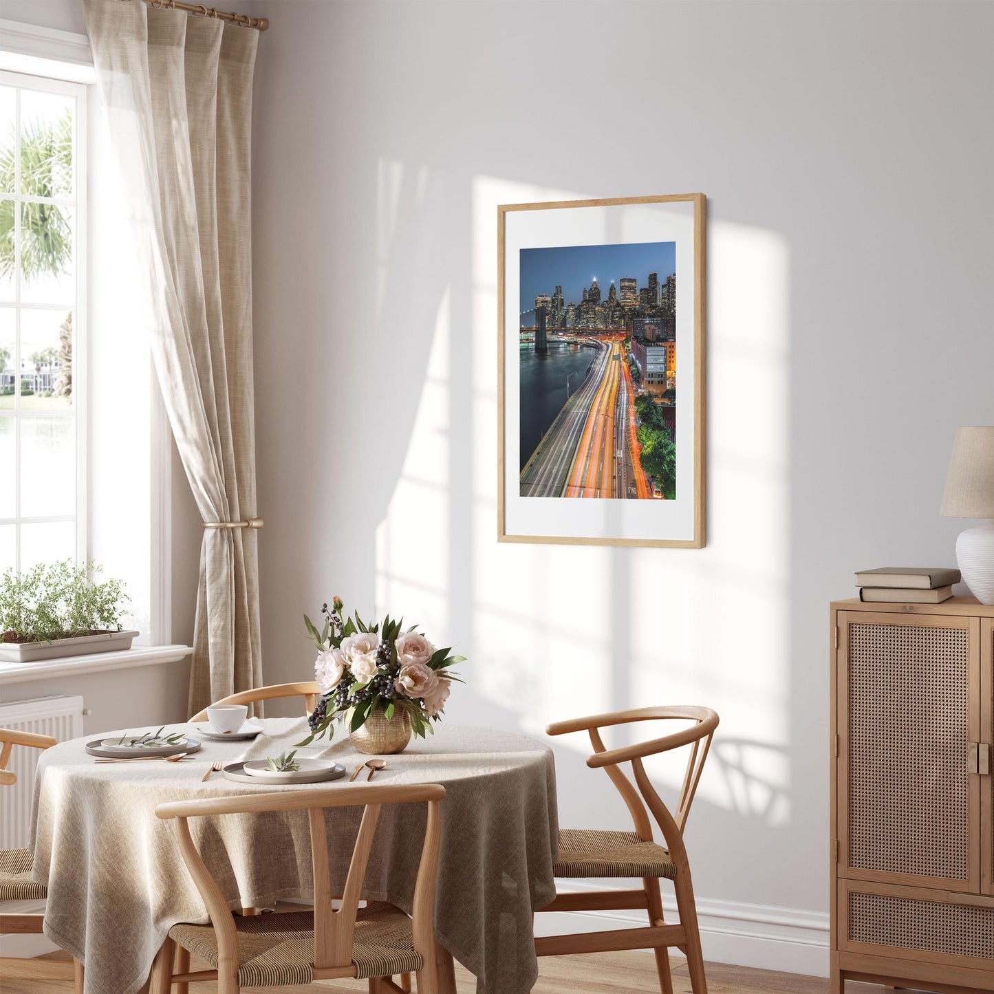 Fine art print of Franklin D. Roosevelt East River Drive at Night