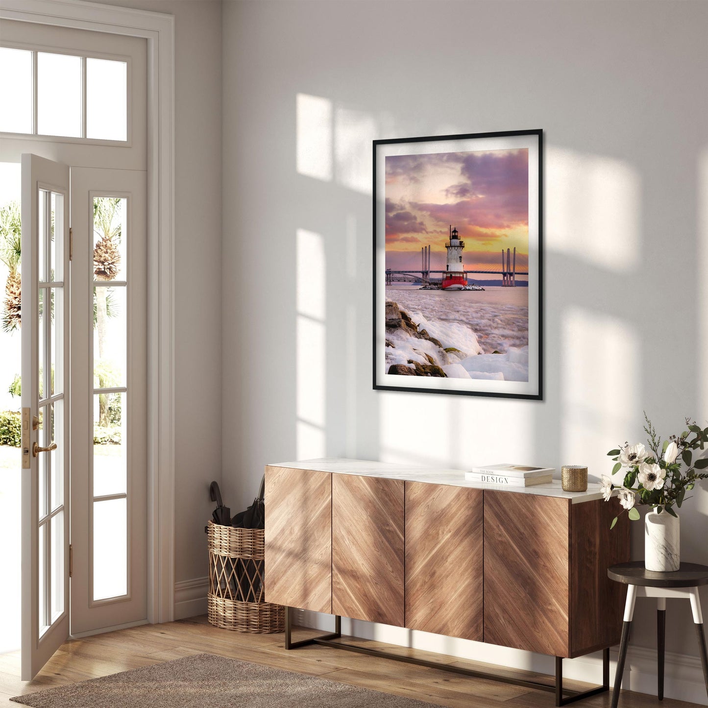 Fine art print of Tarrytown Sleepy Hollow Lighthouse at sunset, New York