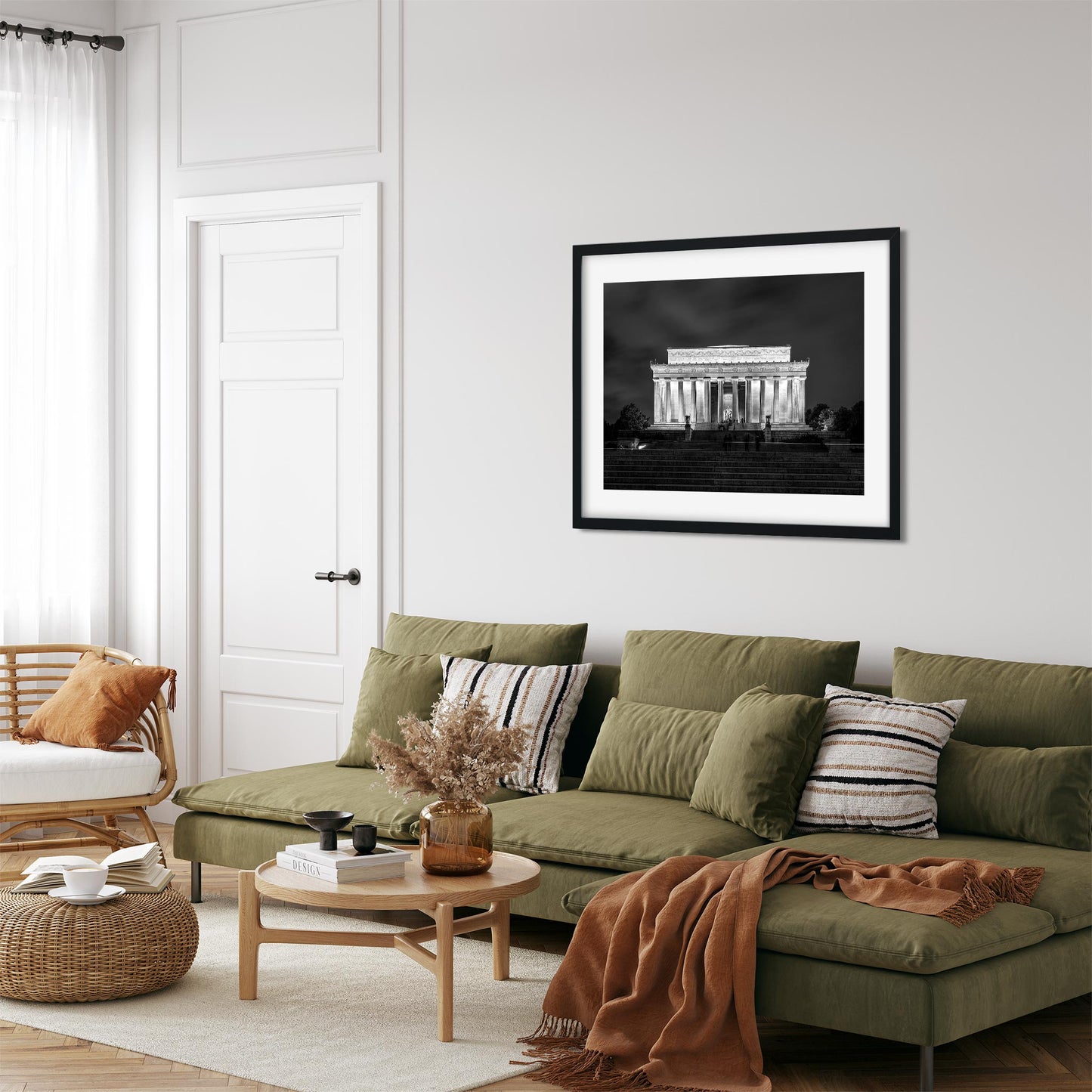 Fine art print of Lincoln Memorial at Night Washington, D.C.