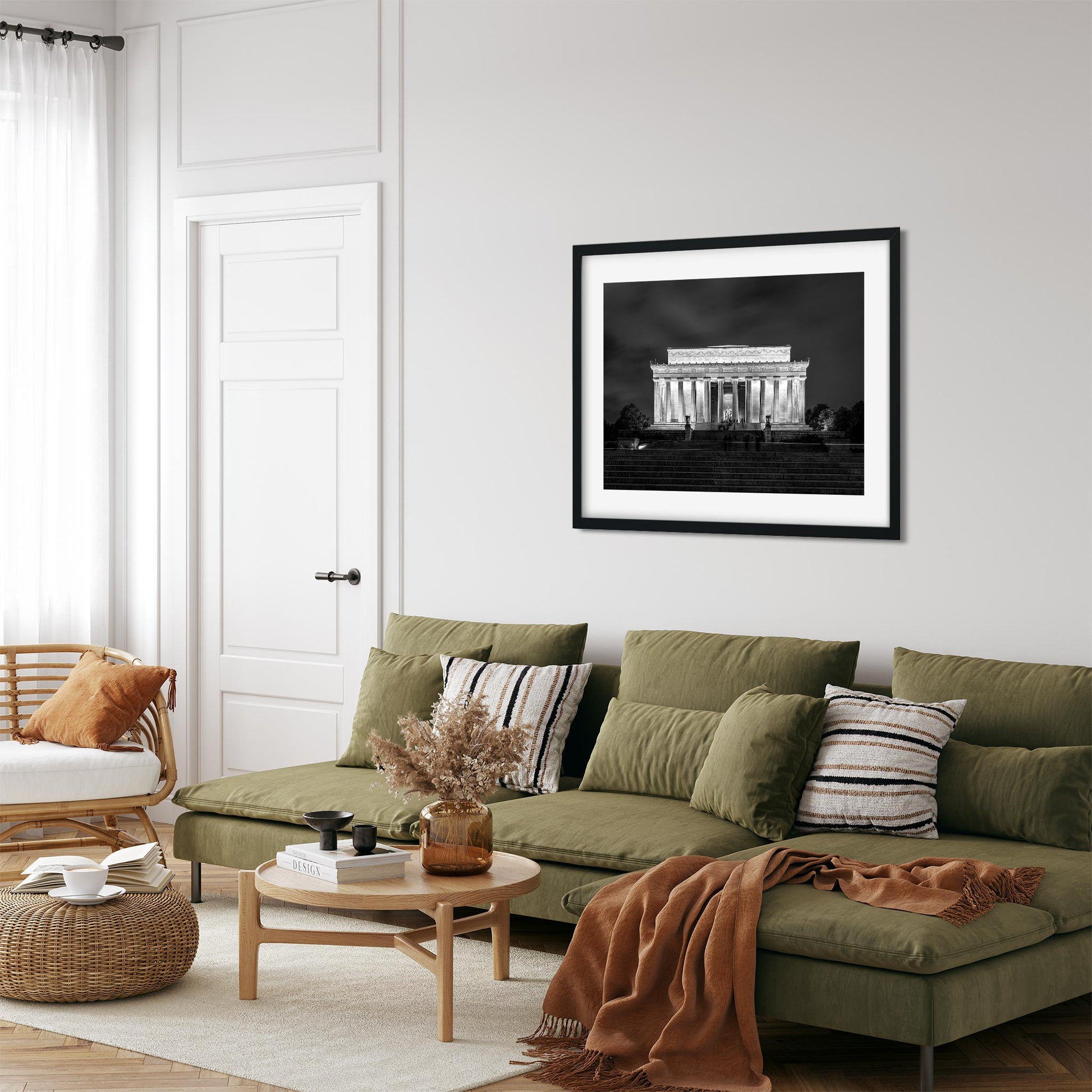 Fine art print of Lincoln Memorial at Night Washington, D.C.