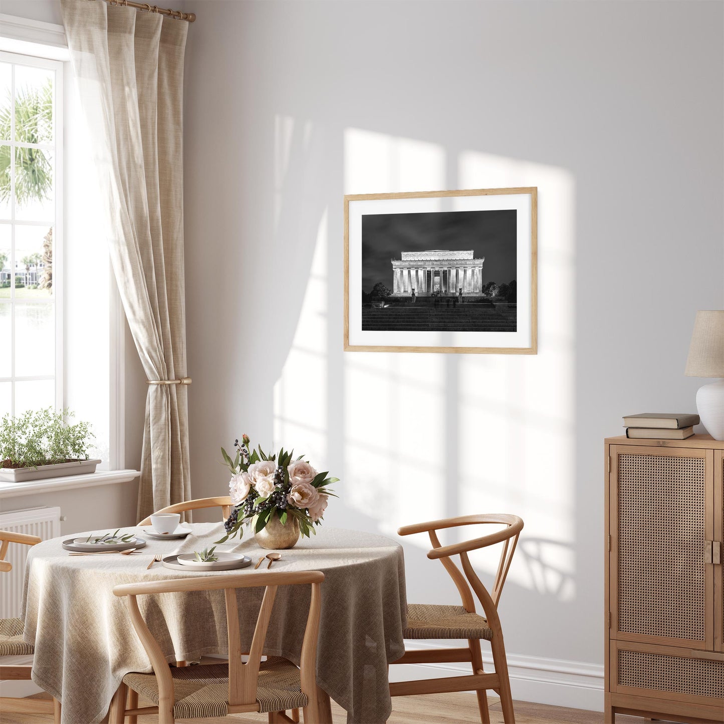 Fine art print of Lincoln Memorial at Night Washington, D.C.