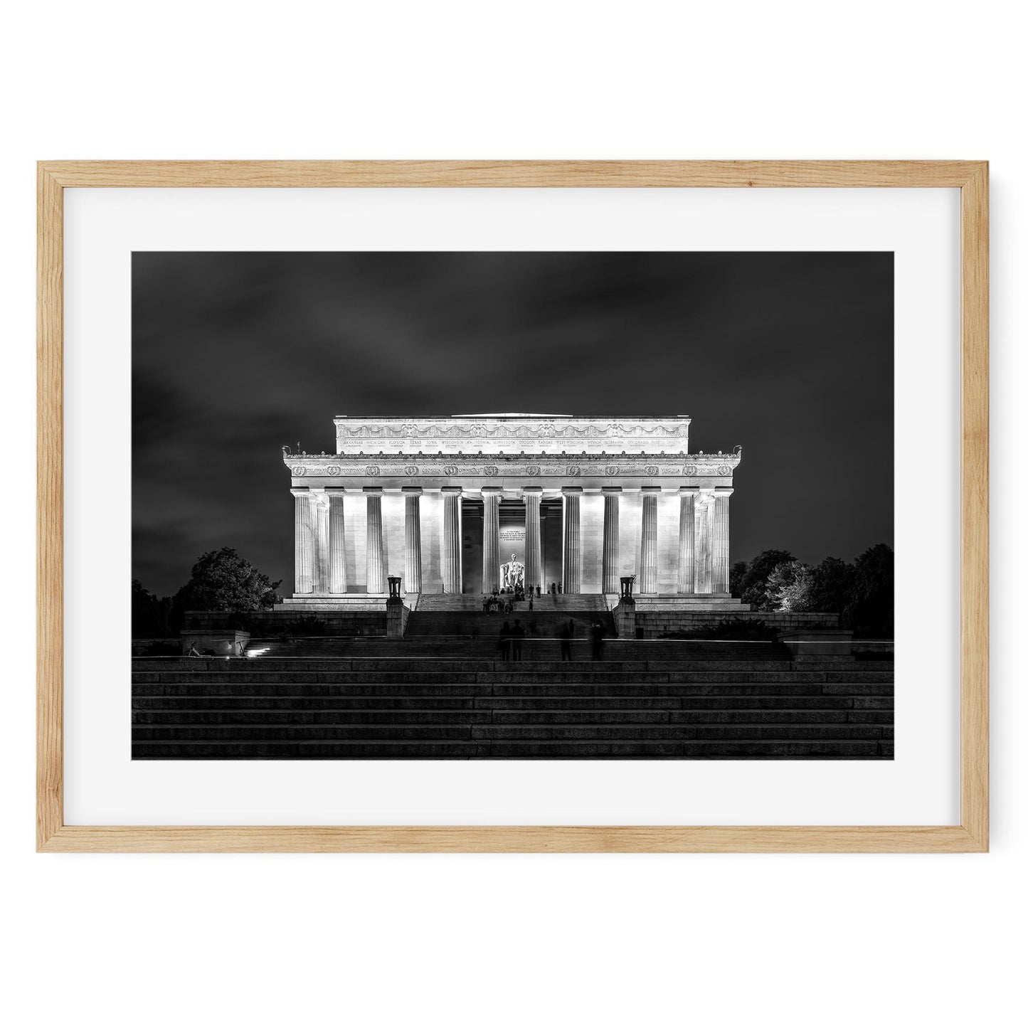 Fine art print of Lincoln Memorial at Night Washington, D.C.