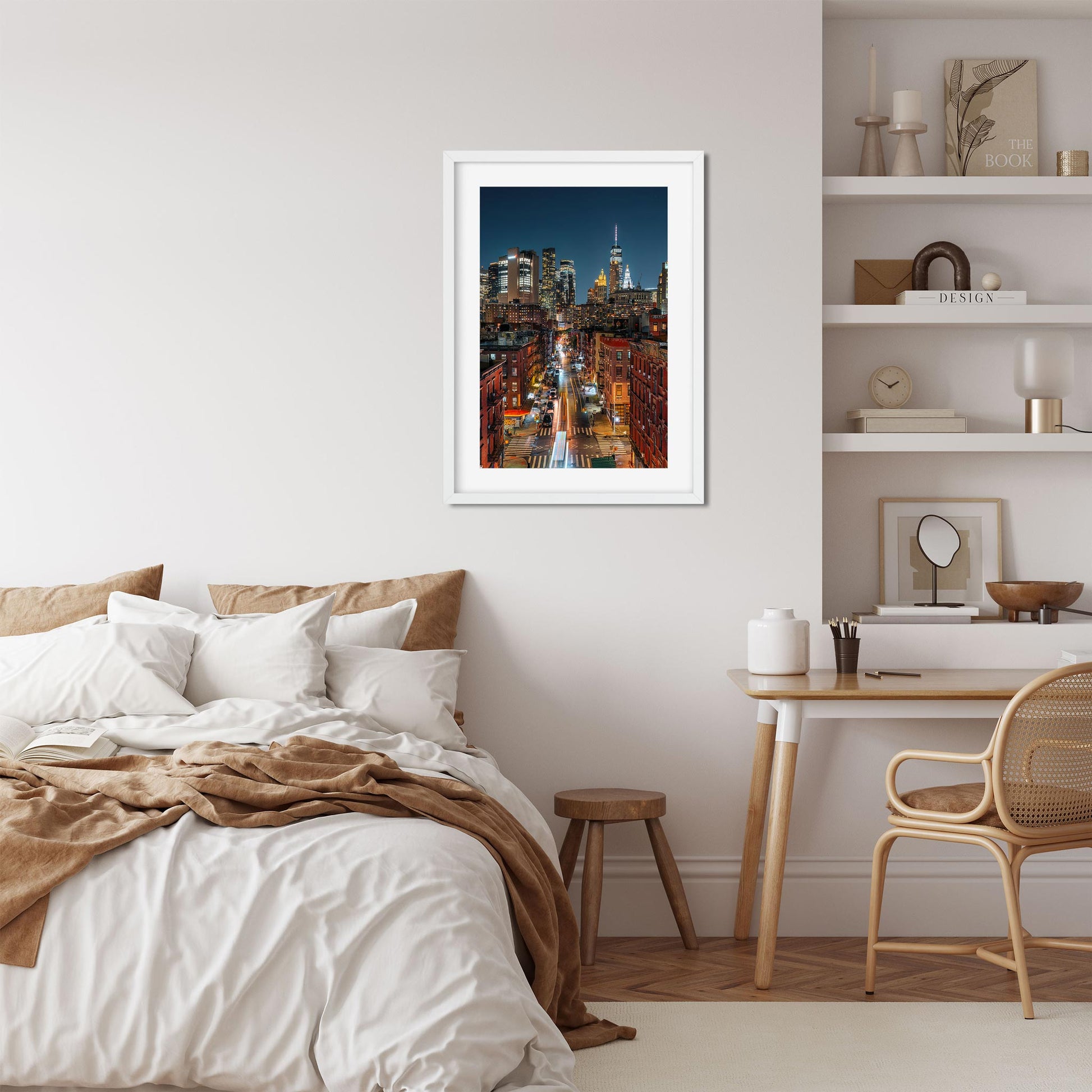 Fine art print of Chinatown at Night Lower Manhattan NYC