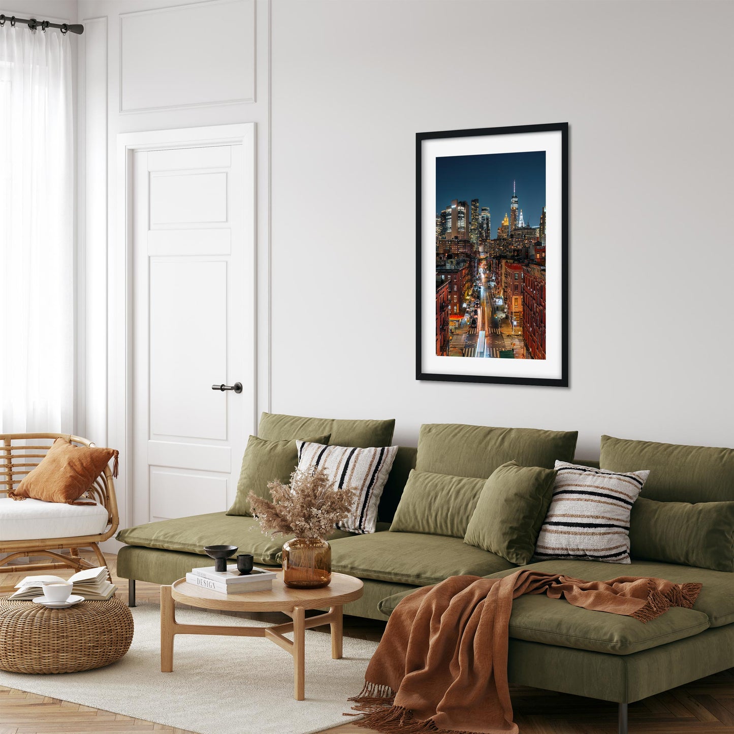 Fine art print of Chinatown at Night Lower Manhattan NYC