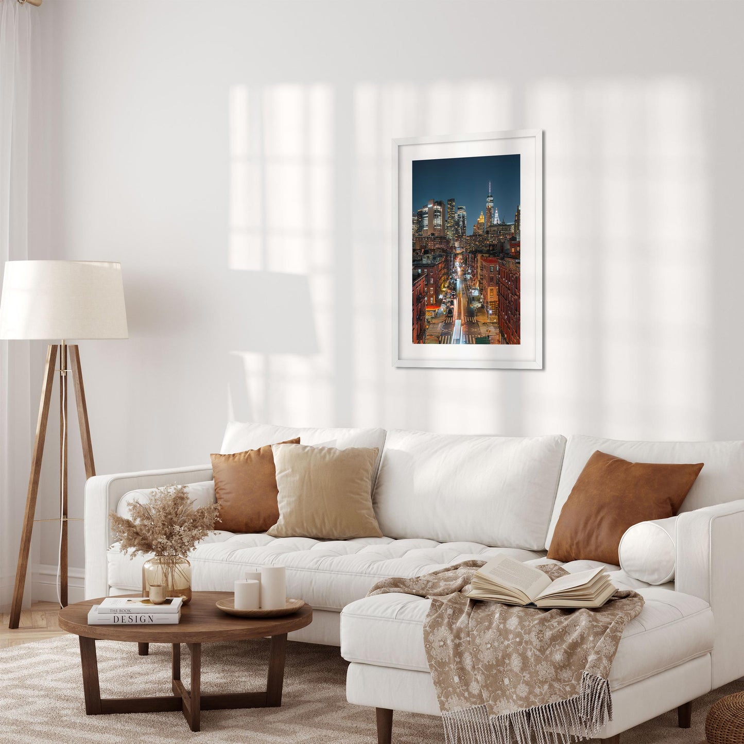 Fine art print of Chinatown at Night Lower Manhattan NYC