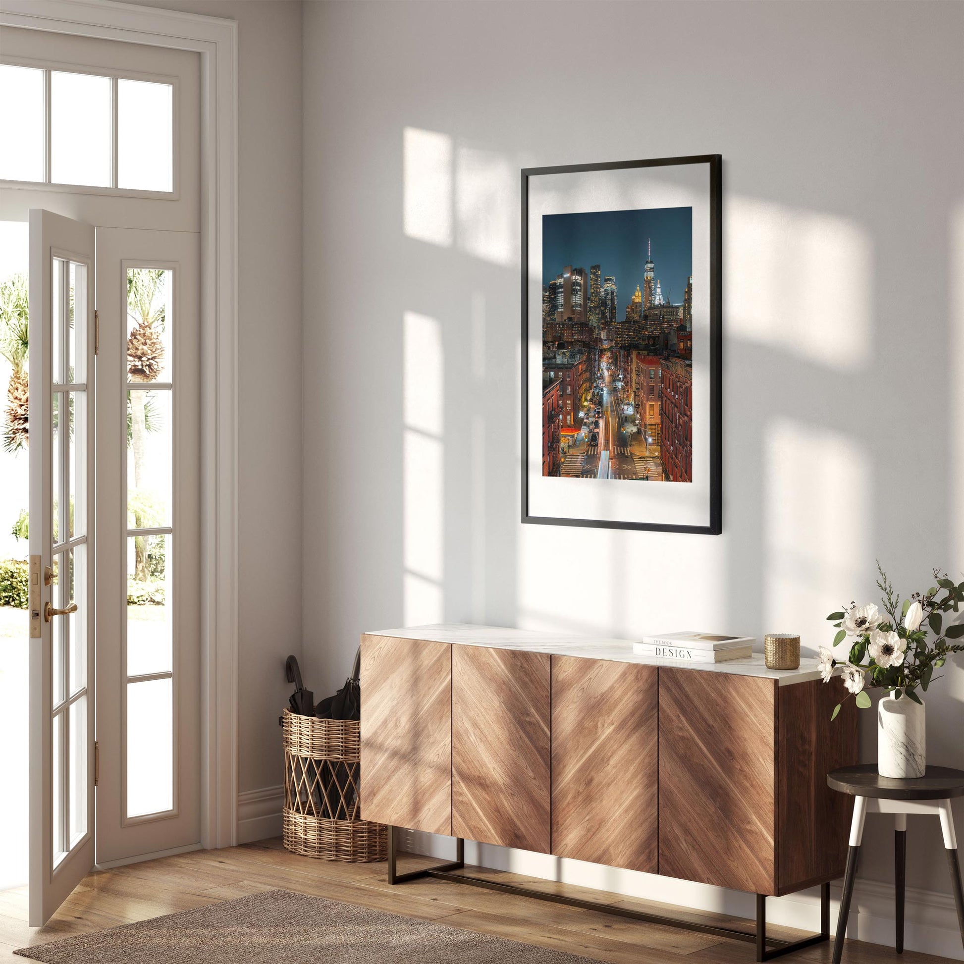 Fine art print of Chinatown at Night Lower Manhattan NYC