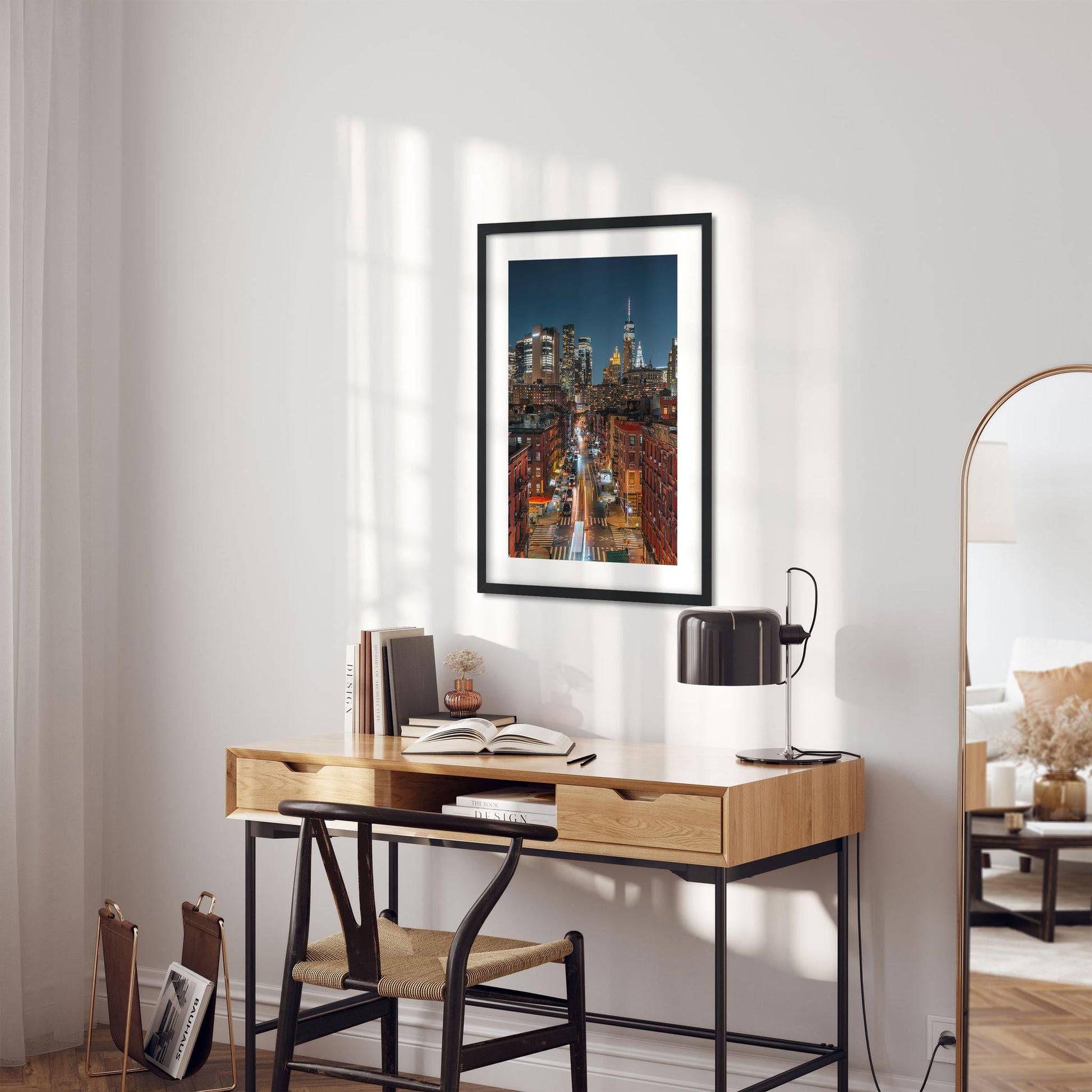 Fine art print of Chinatown at Night Lower Manhattan NYC