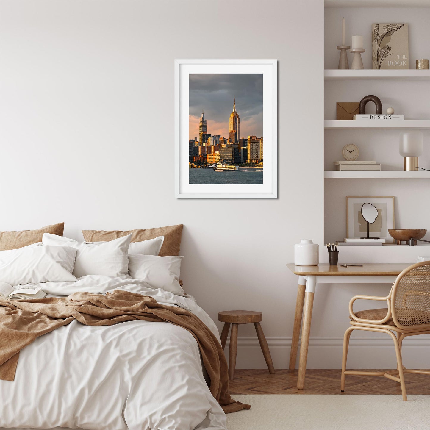 Fine art print of Hudson River and Midtown Manhattan New York City