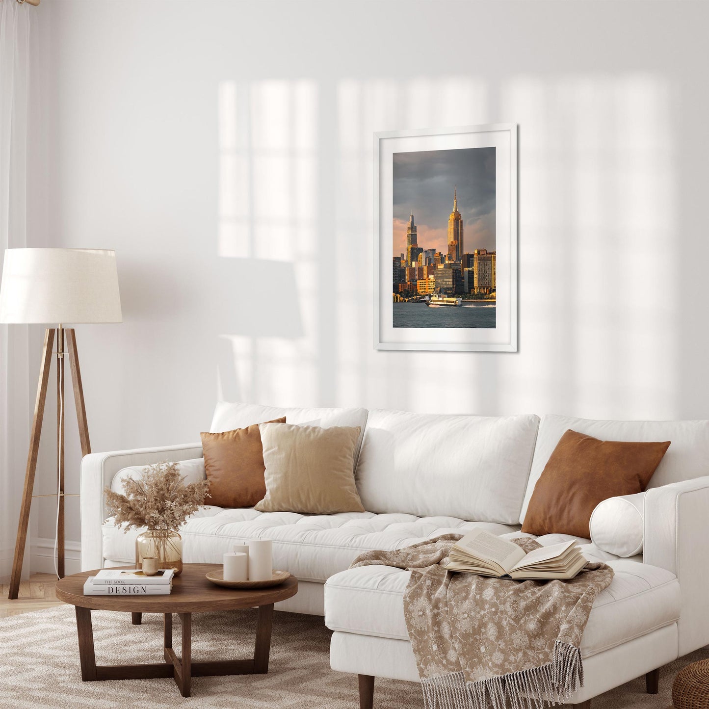 Fine art print of Hudson River and Midtown Manhattan New York City