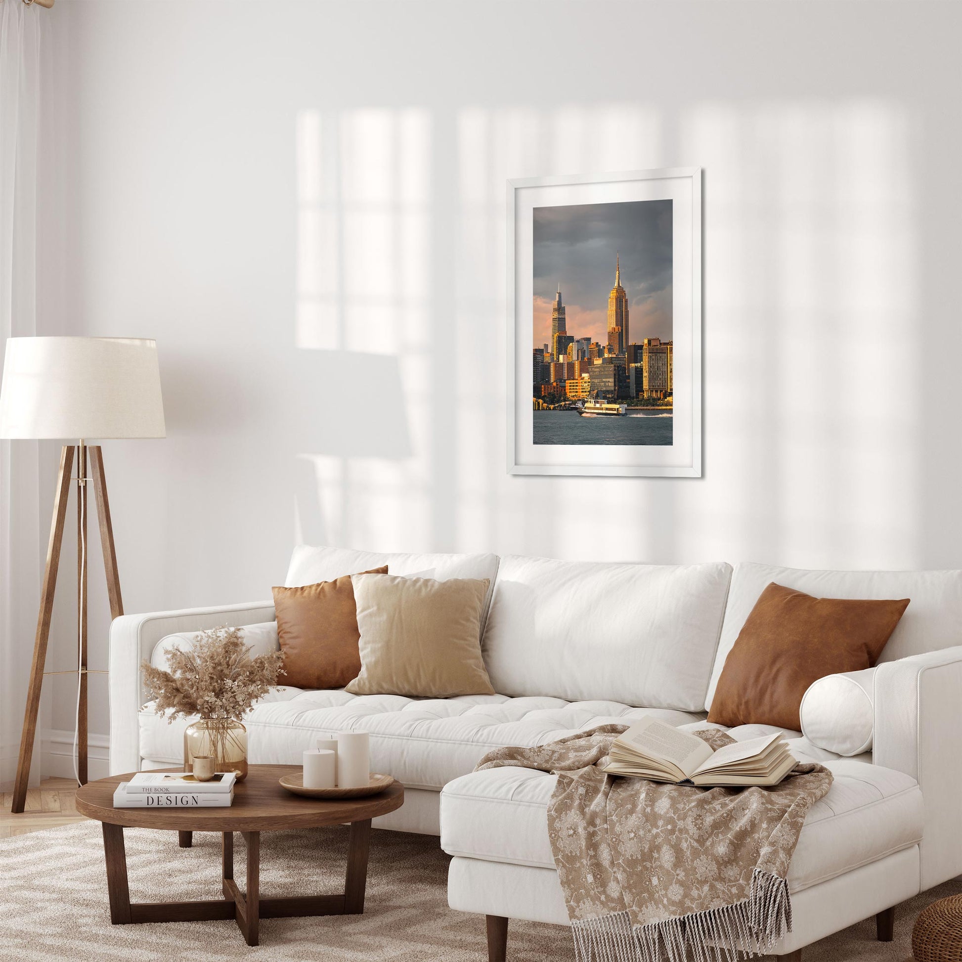 Fine art print of Hudson River and Midtown Manhattan New York City